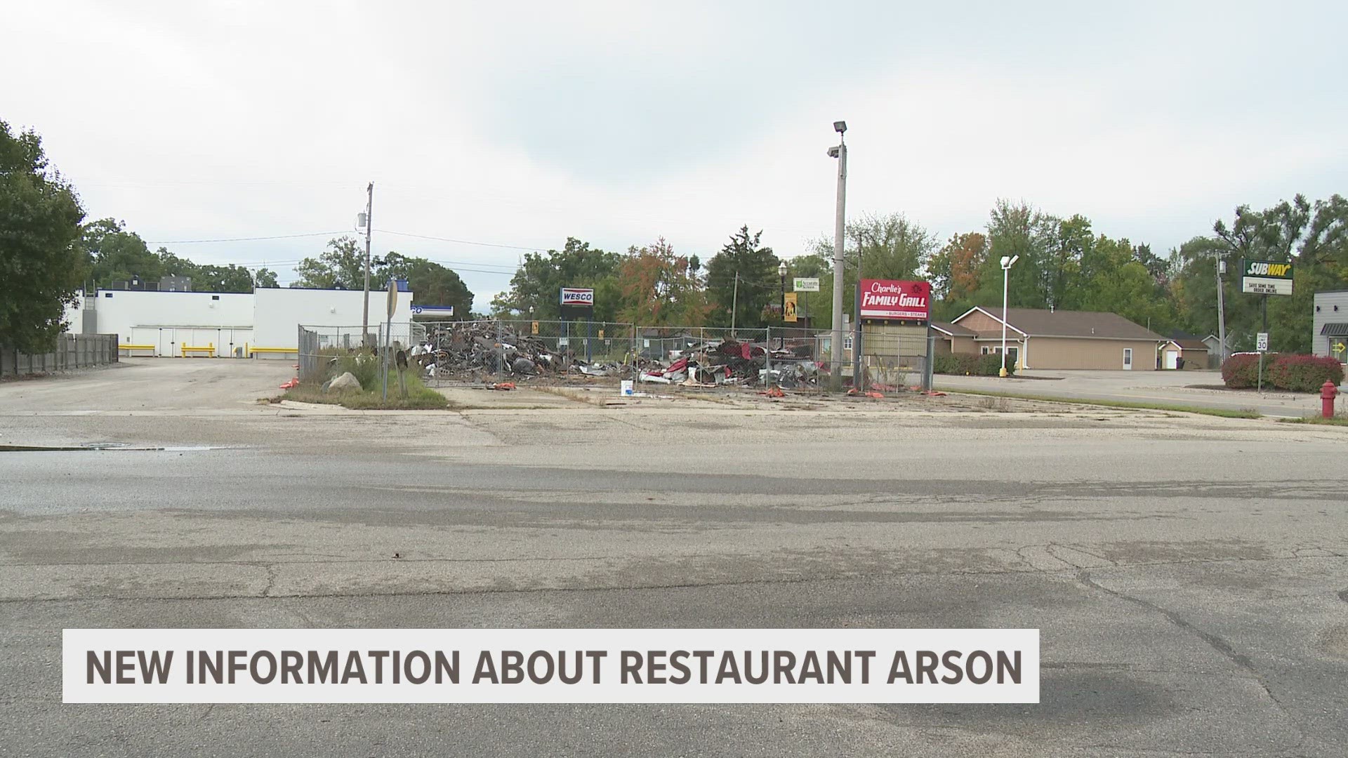 David Robinson, 50, and Ryan Robinson, 30, are both facing felony arson charges related to Charlie's Family Grill burning down earlier this year.