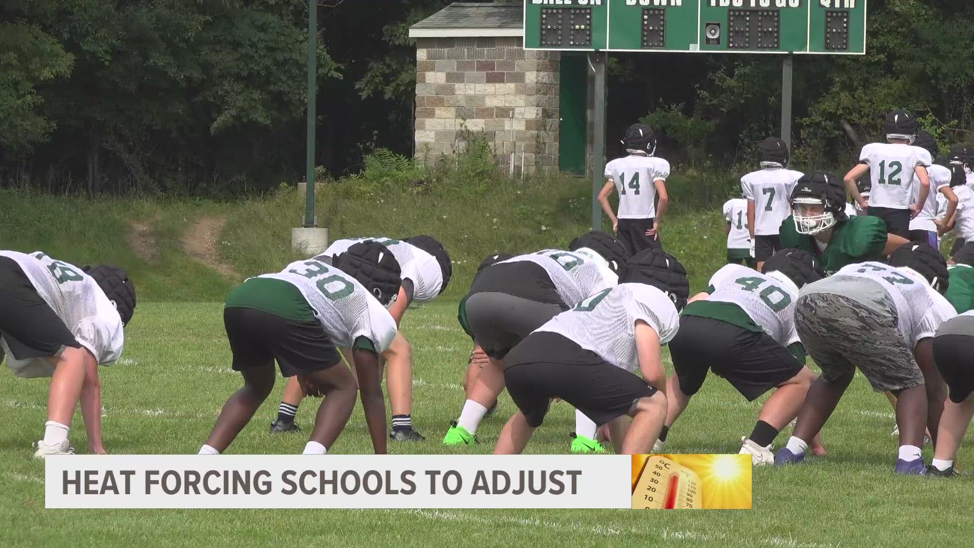 Many schools without air conditioning are either canceling classes or shortening the school day amid potentially dangerous heat.