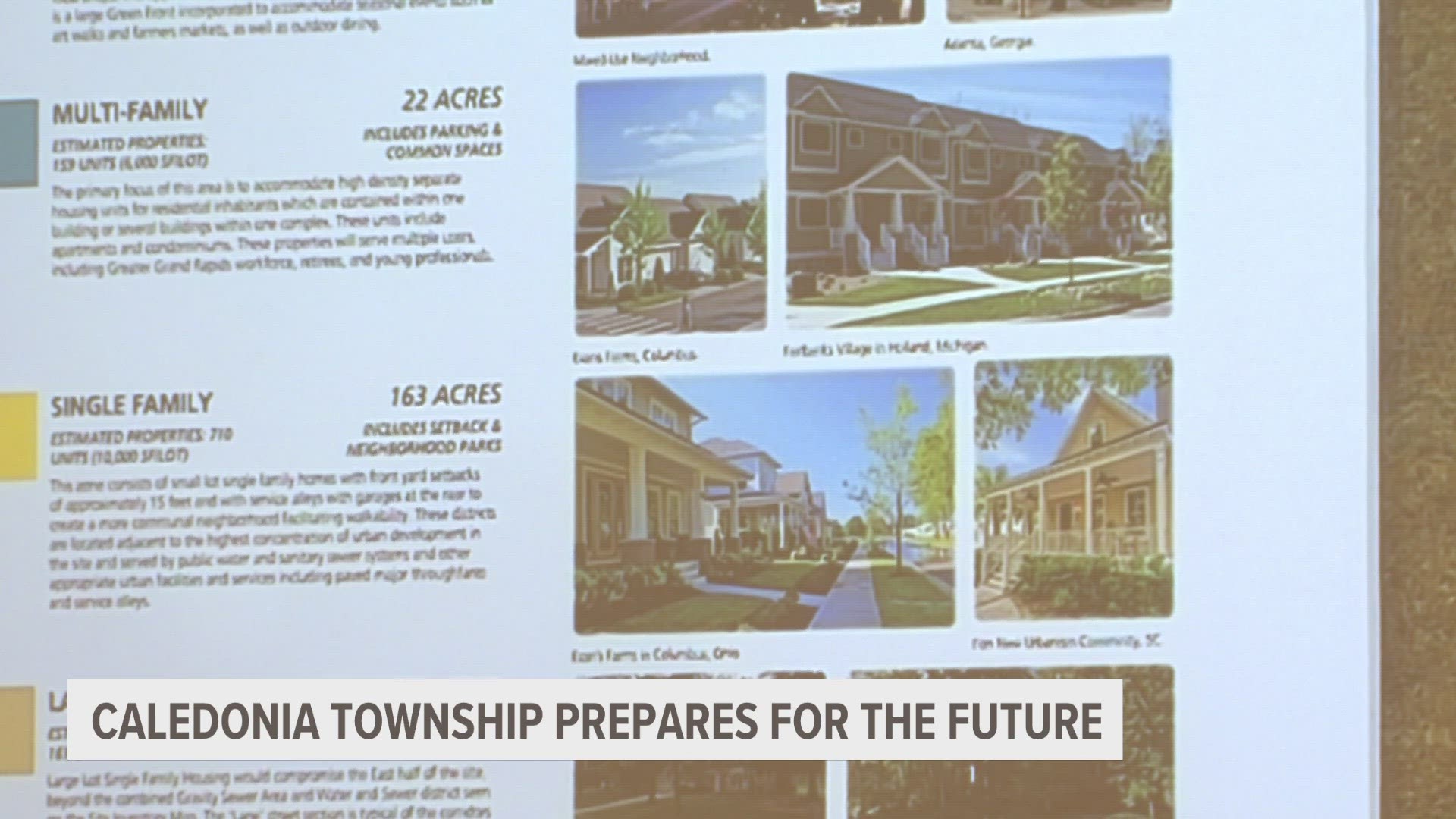 A joint meeting between Caledonia Townships Board and the planning commission looked at what Caledonia could look like if the M-37 corridor developed.