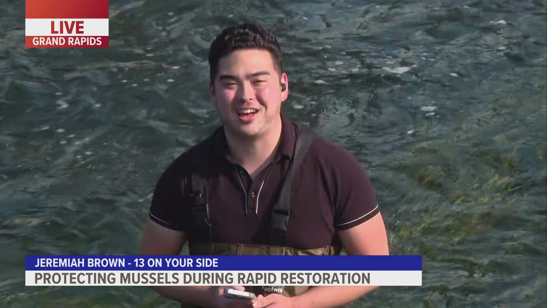 As work to put the rapids back in Grand Rapids continues, divers will be relocating mussels through October.