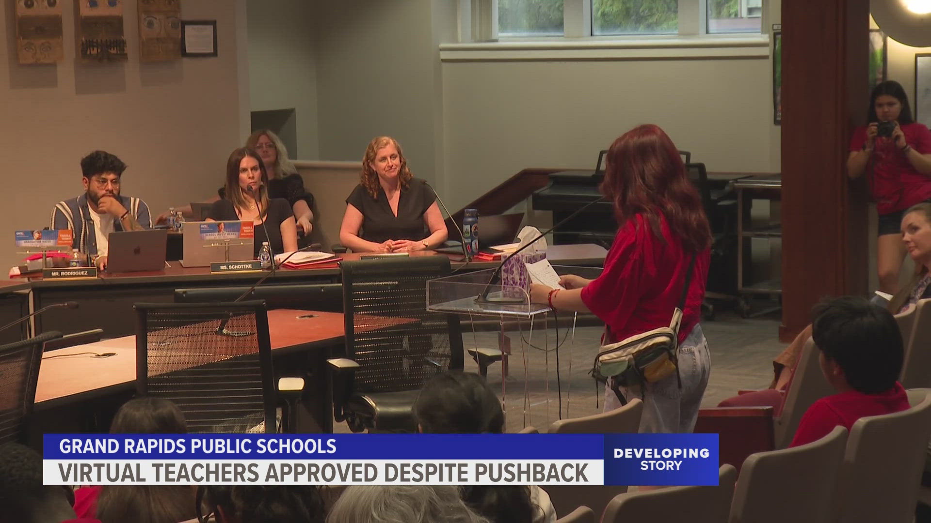 While the board approved the contract extension, they did agree with the concerns many students shared.