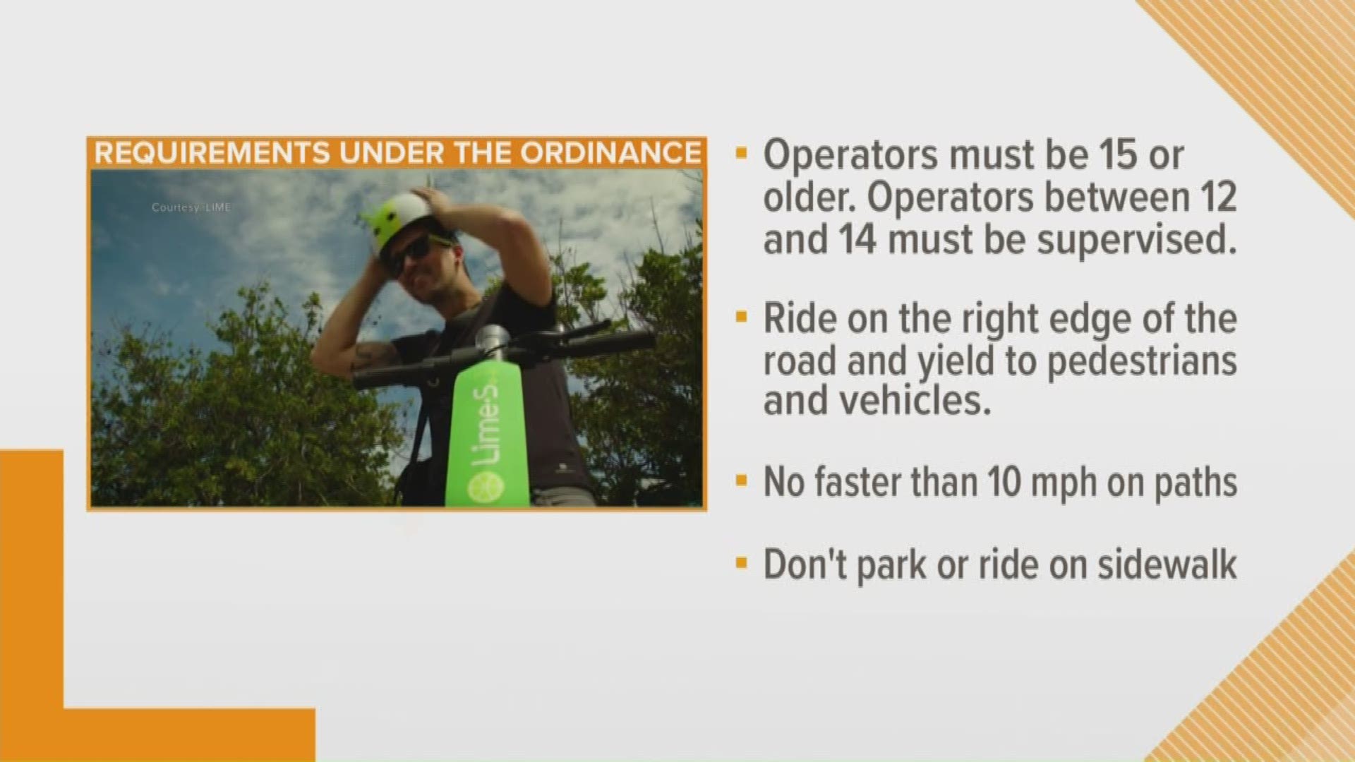 The City Commission approved an ordinance last night that would allow people to ride electric scooters and electric bikes on local roads, public parks and on bike paths.