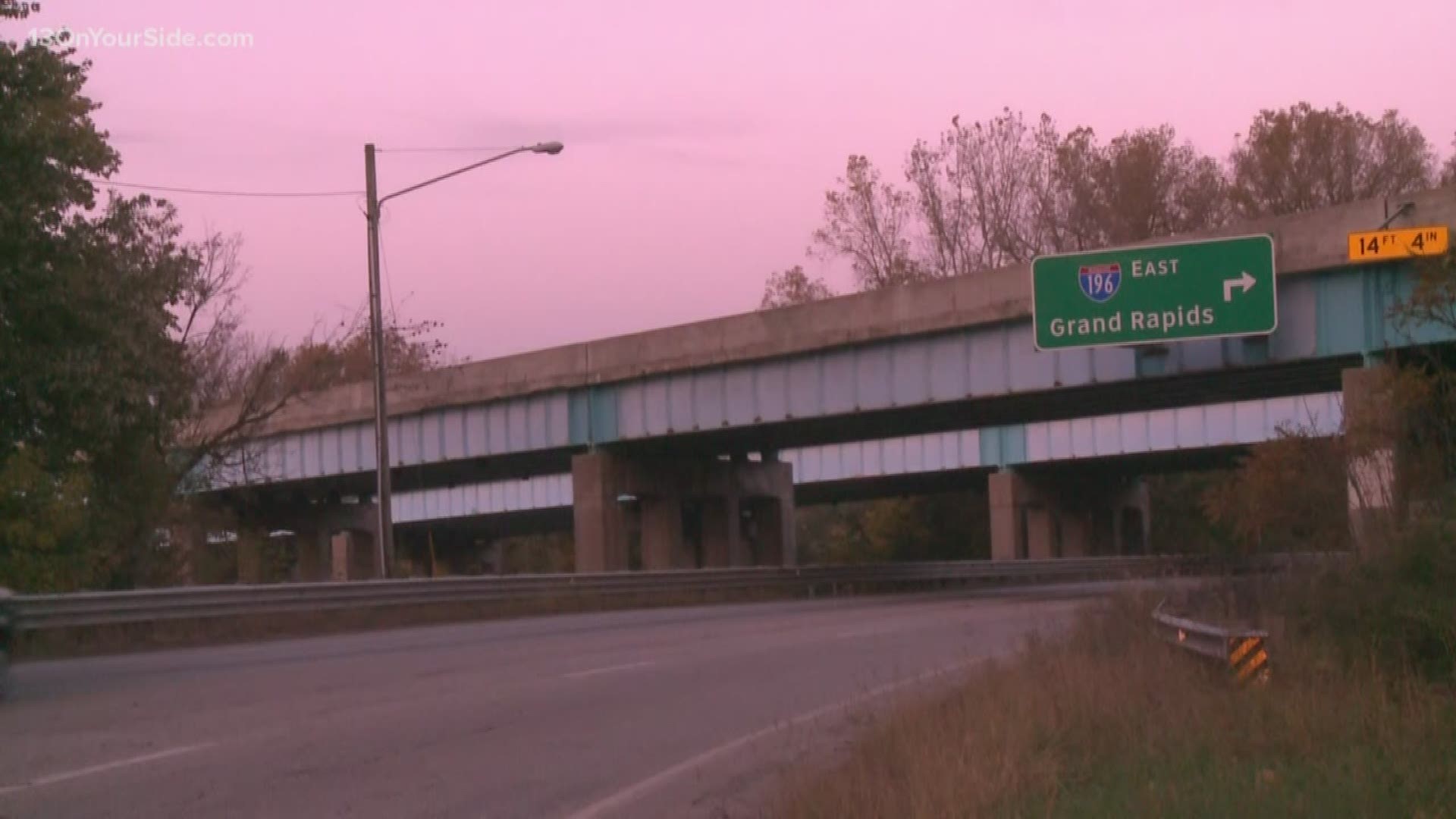 The Michigan Department of Transportation is budgeting $7.8 million to repair 14 bridges and 2 1/2 miles of pavement between Market Avenue and US 131.