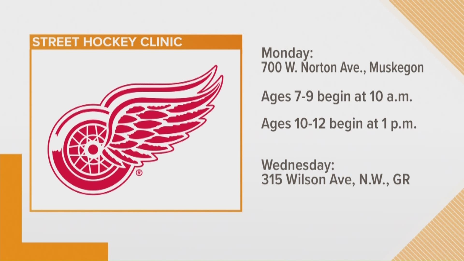 Red Wings street hockey tour