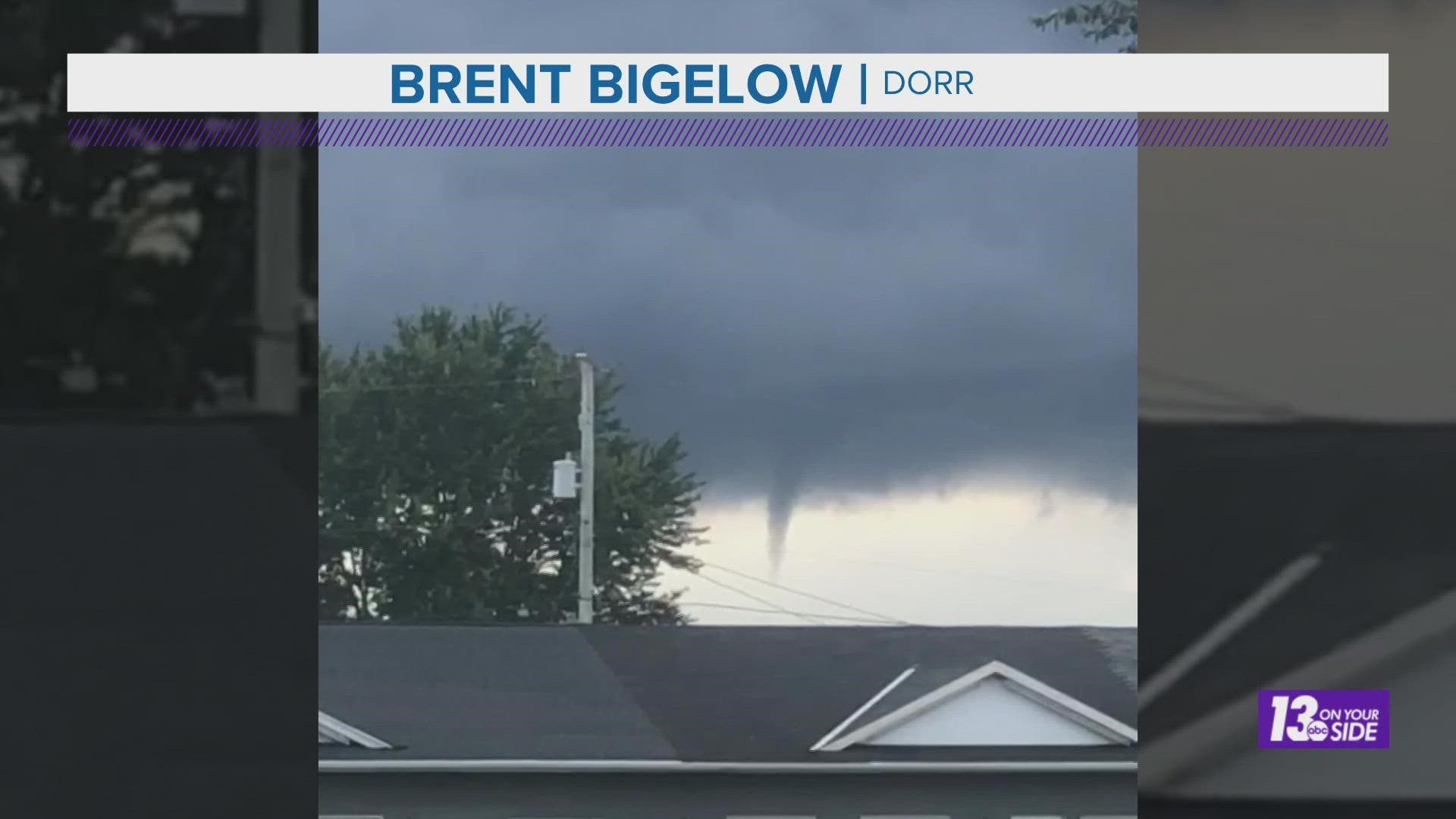 Chief Meteorologist George Lessens discusses the funnel cloud that was reported near Dorr Friday afternoon.