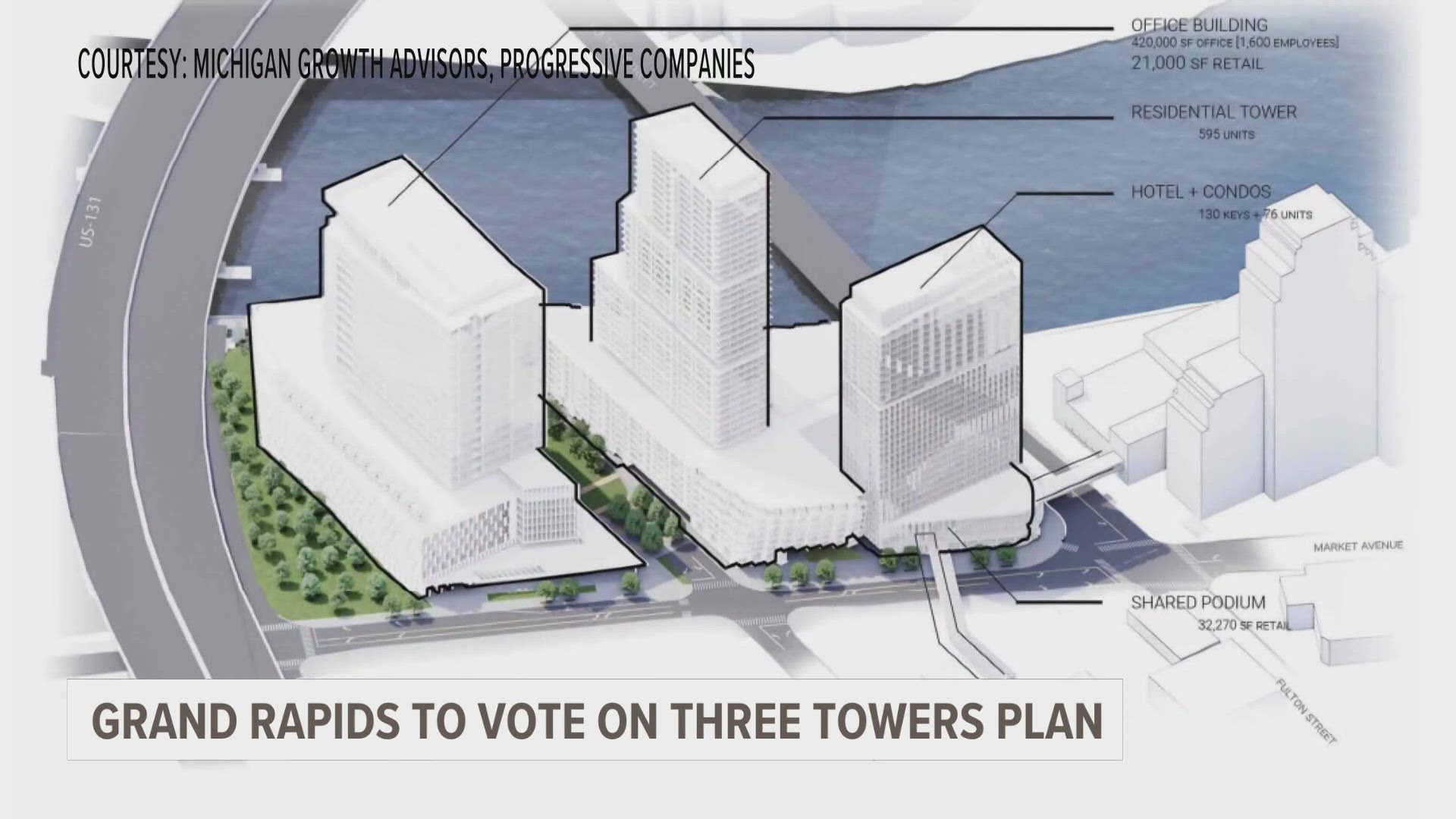 Developers want to revitalize a plot off of the intersection of Market and Fulton downtown, where a current parking lot and the old site of Charley's Crab now sit.