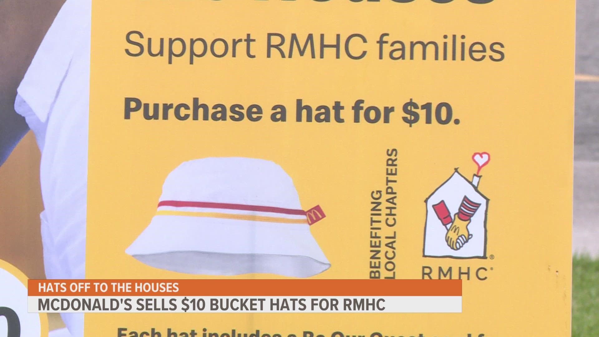 McDonald’s restaurants across Michigan are selling bucket hats to support Ronald McDonald House Charities.
