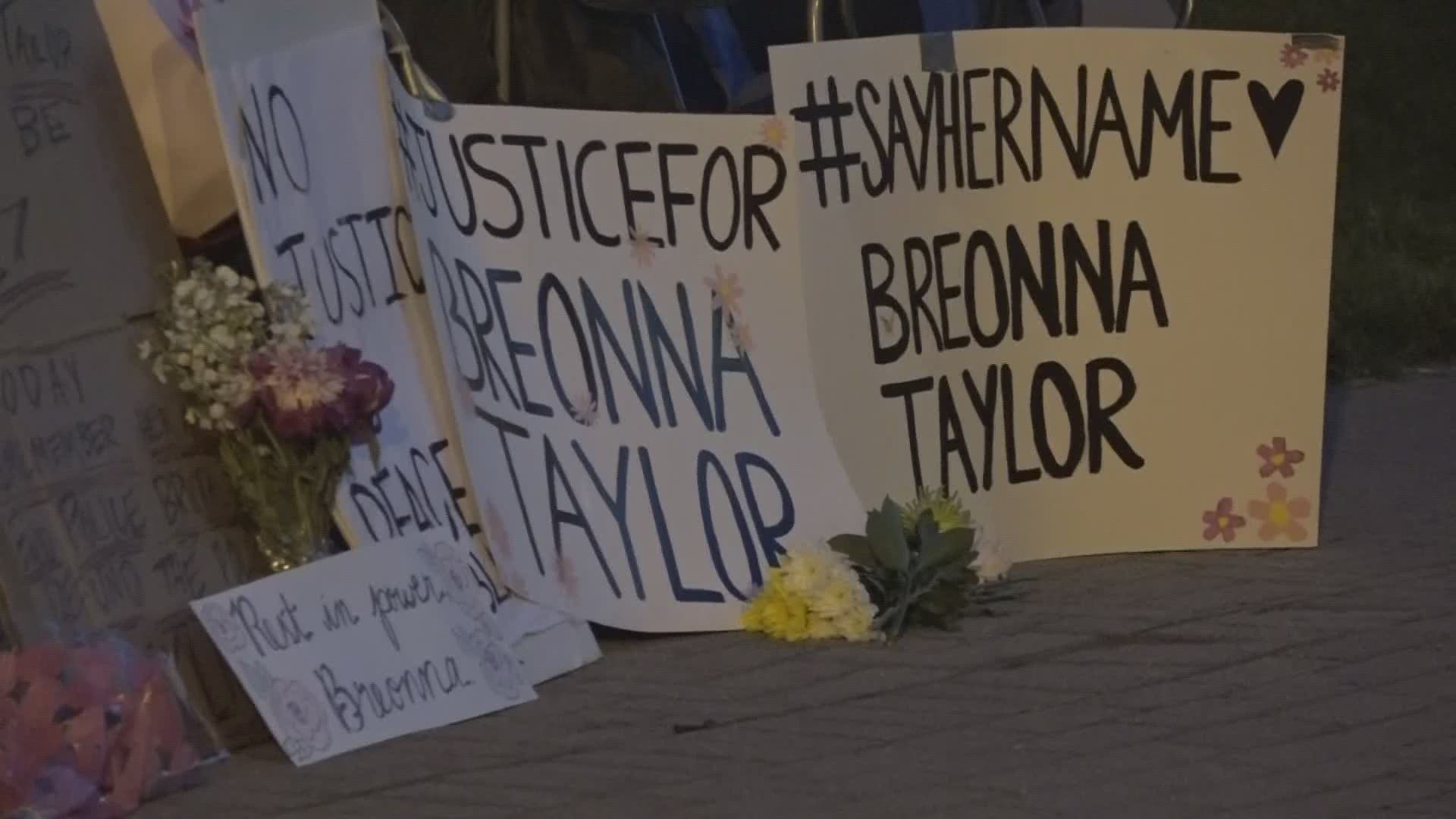 Friday would have been Breonna Taylor's 27th birthday. Her family held a vigil for her tonight in downtown Grand Rapids.