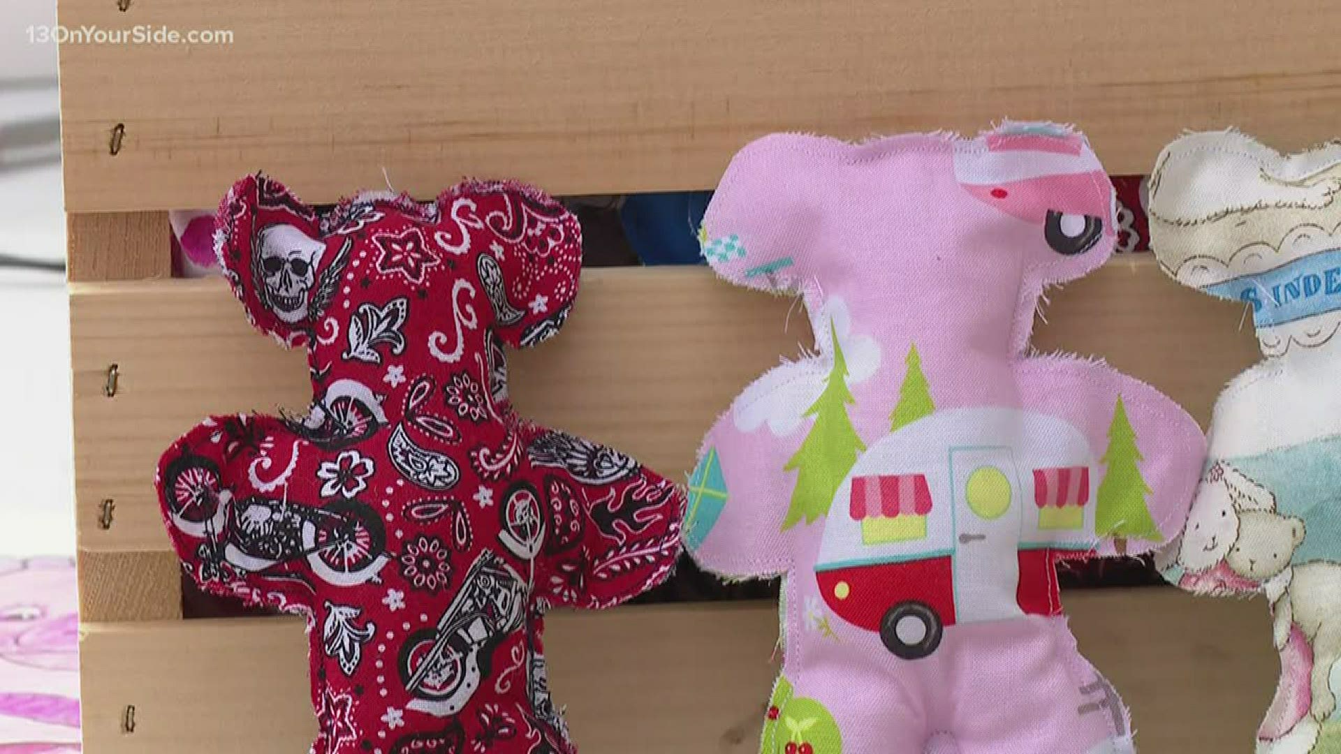 Linda Schotts and her granddaughter, Sage, weren't sure how they'd spend their quarantine. They've decided to sew and donate 'Prayer Bears' to area nursing homes.