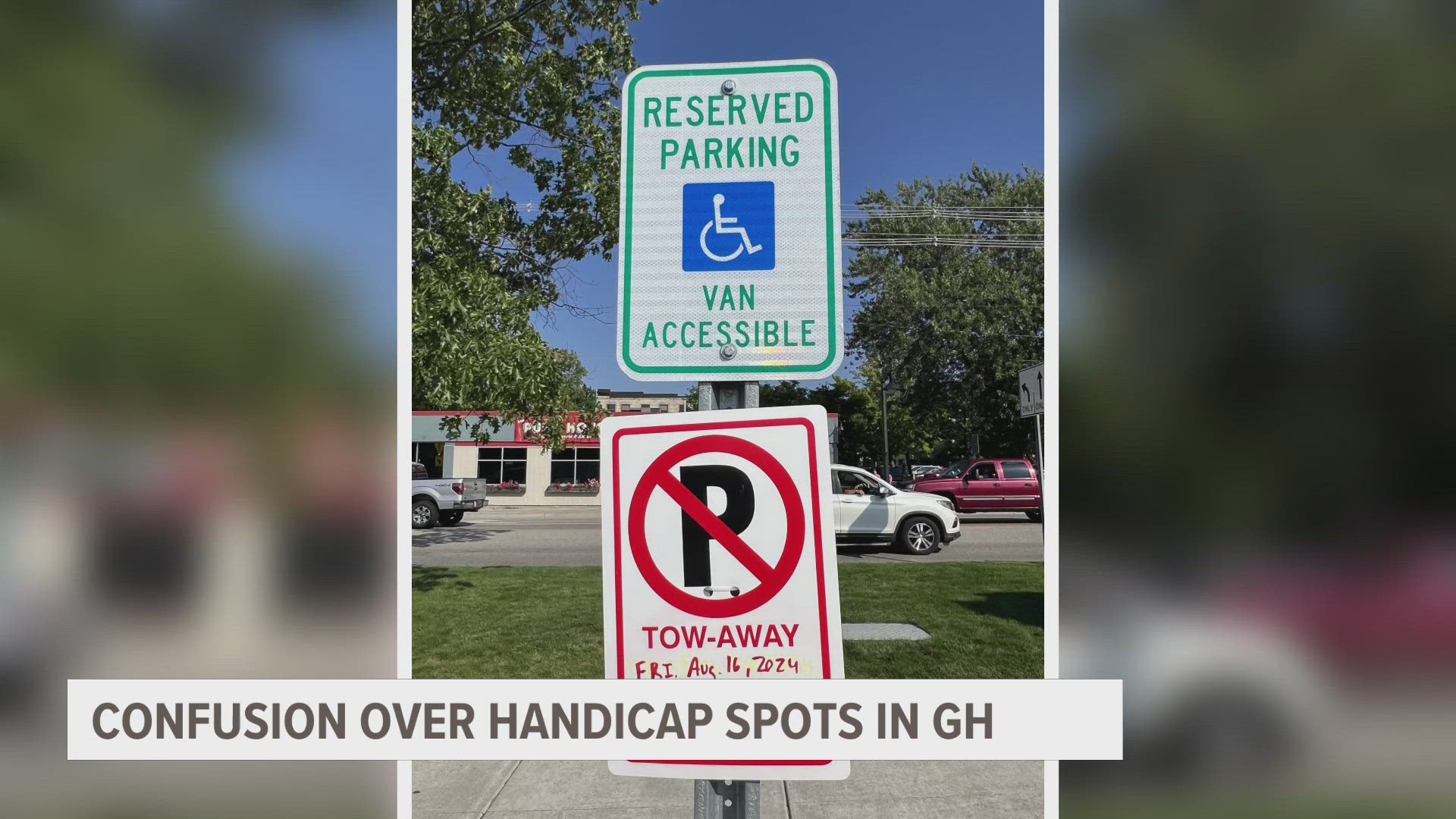 Temporarily closed handicapped spots in Grand Haven are causing headaches for some that need them, especially during events.