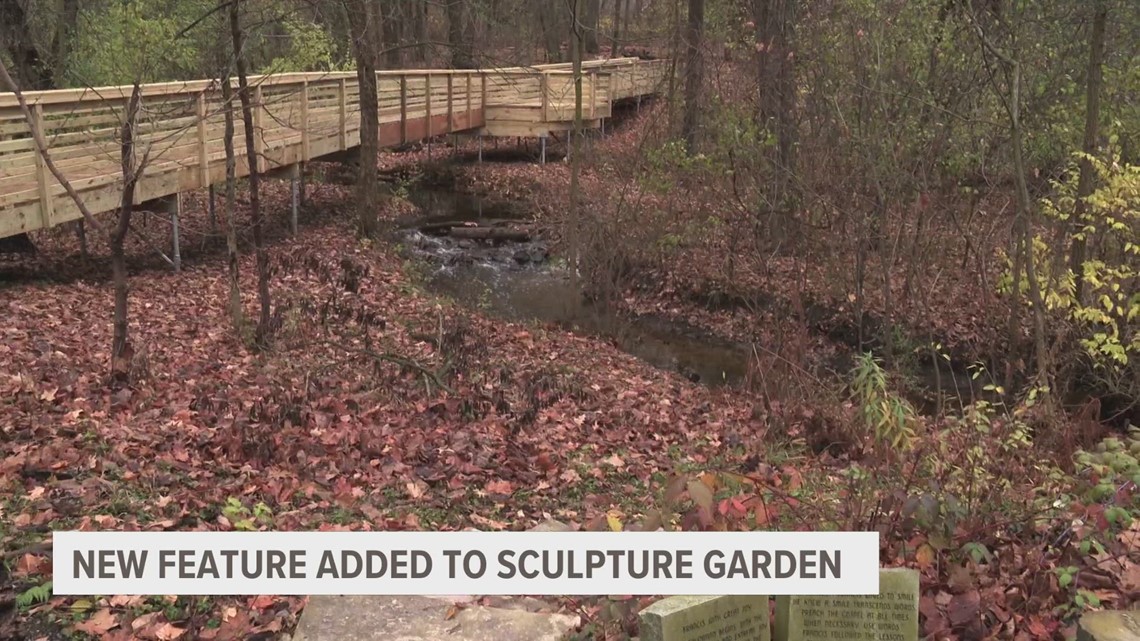 Grand Rapids sculpture garden celebrates addition of new pedestrian