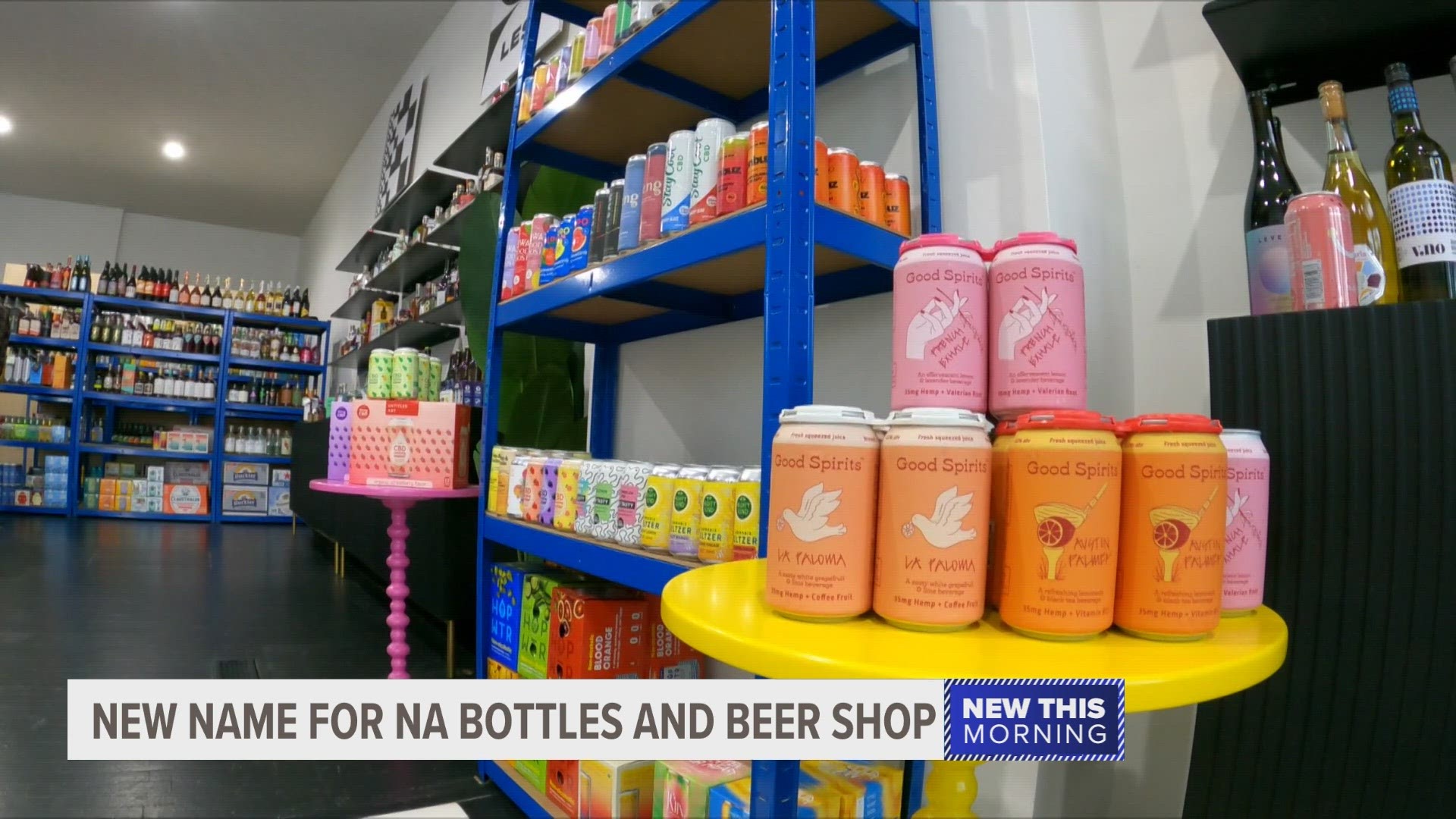 A local bottle shop with a huge selection of non-alcoholic wine, beer and spirits is changing its name.