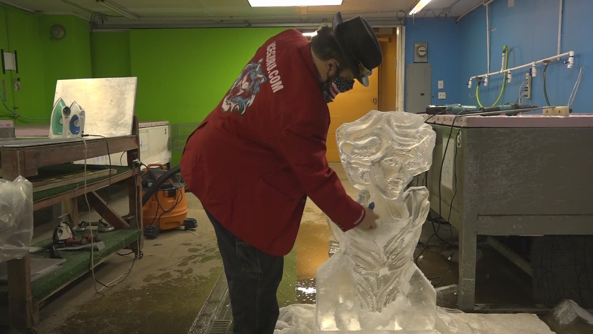 Over 80 ice sculptures will be placed throughout the city for the six- week festival.