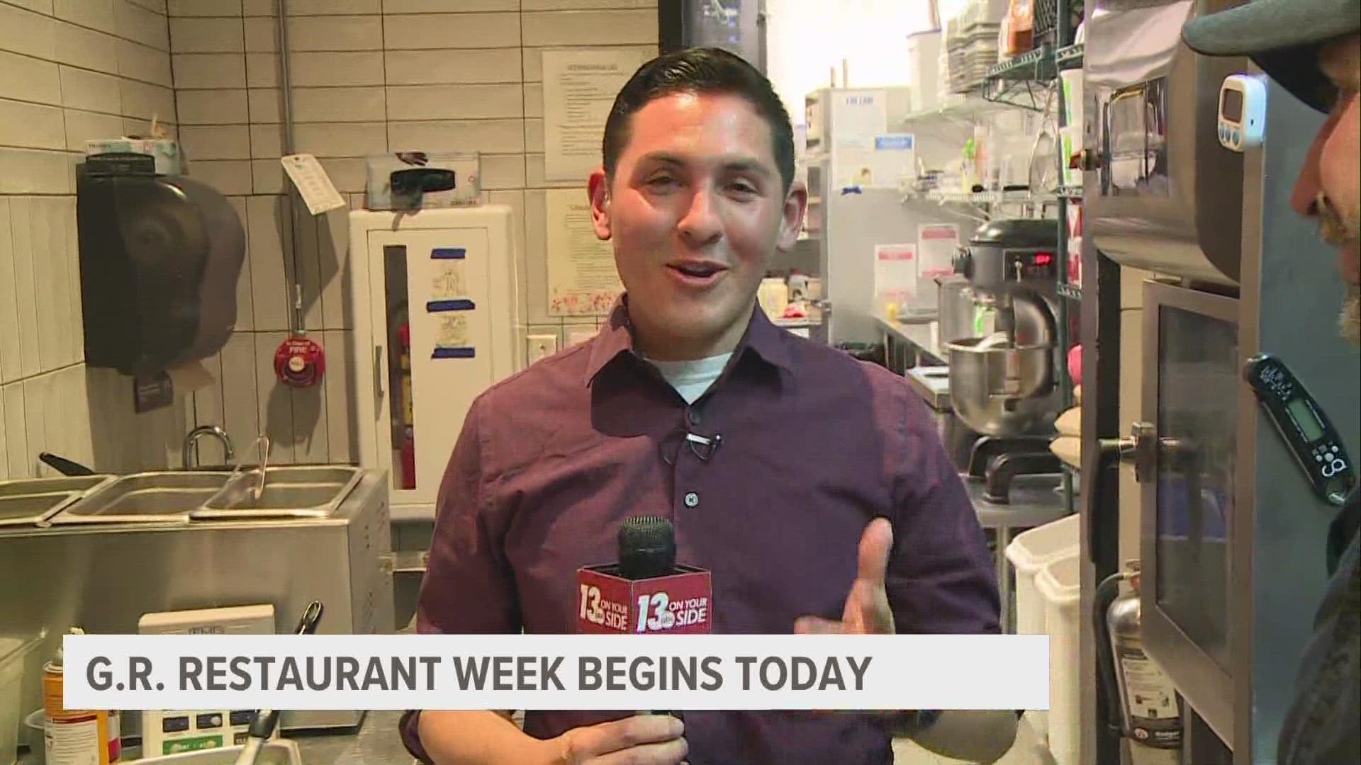 Restaurant Week GR aims to highlight local restaurants and breweries while also giving back to the Grand Rapids community.