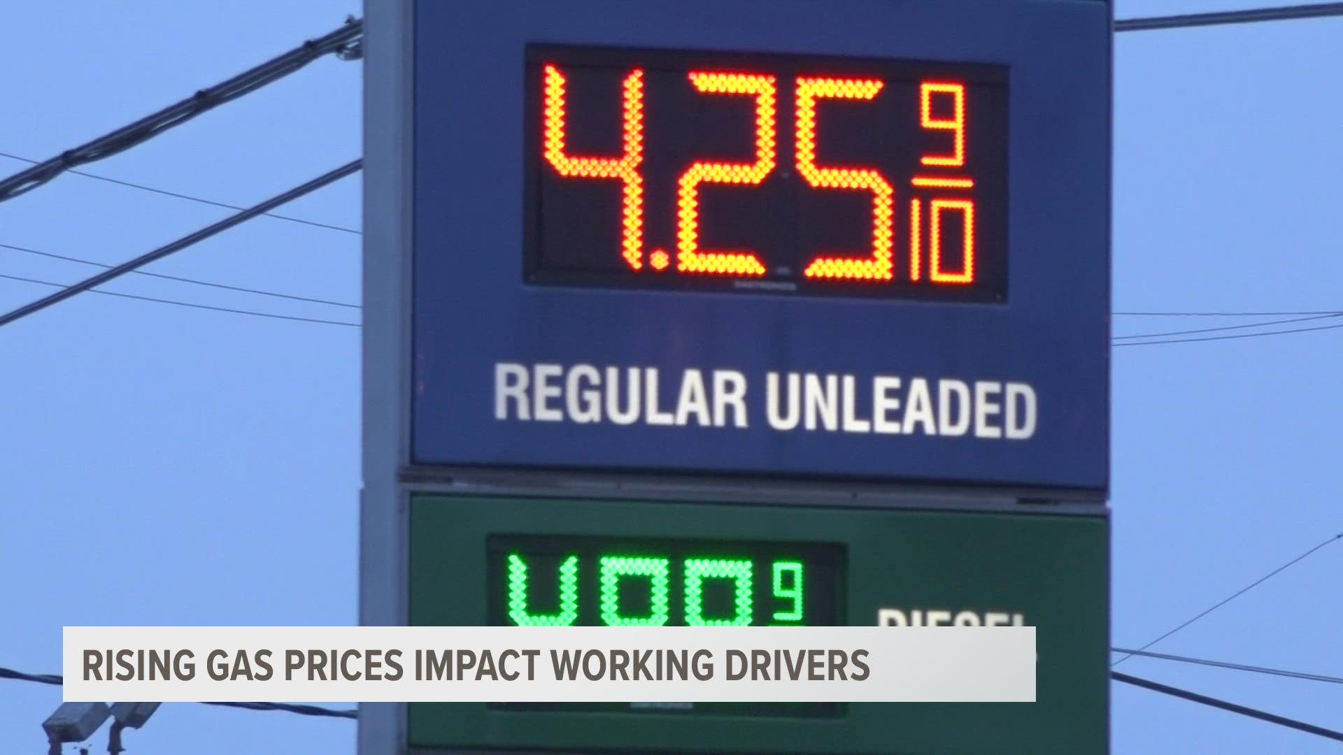 Rising gas prices are impacting those in West Michigan who rely on their vehicle for their job.