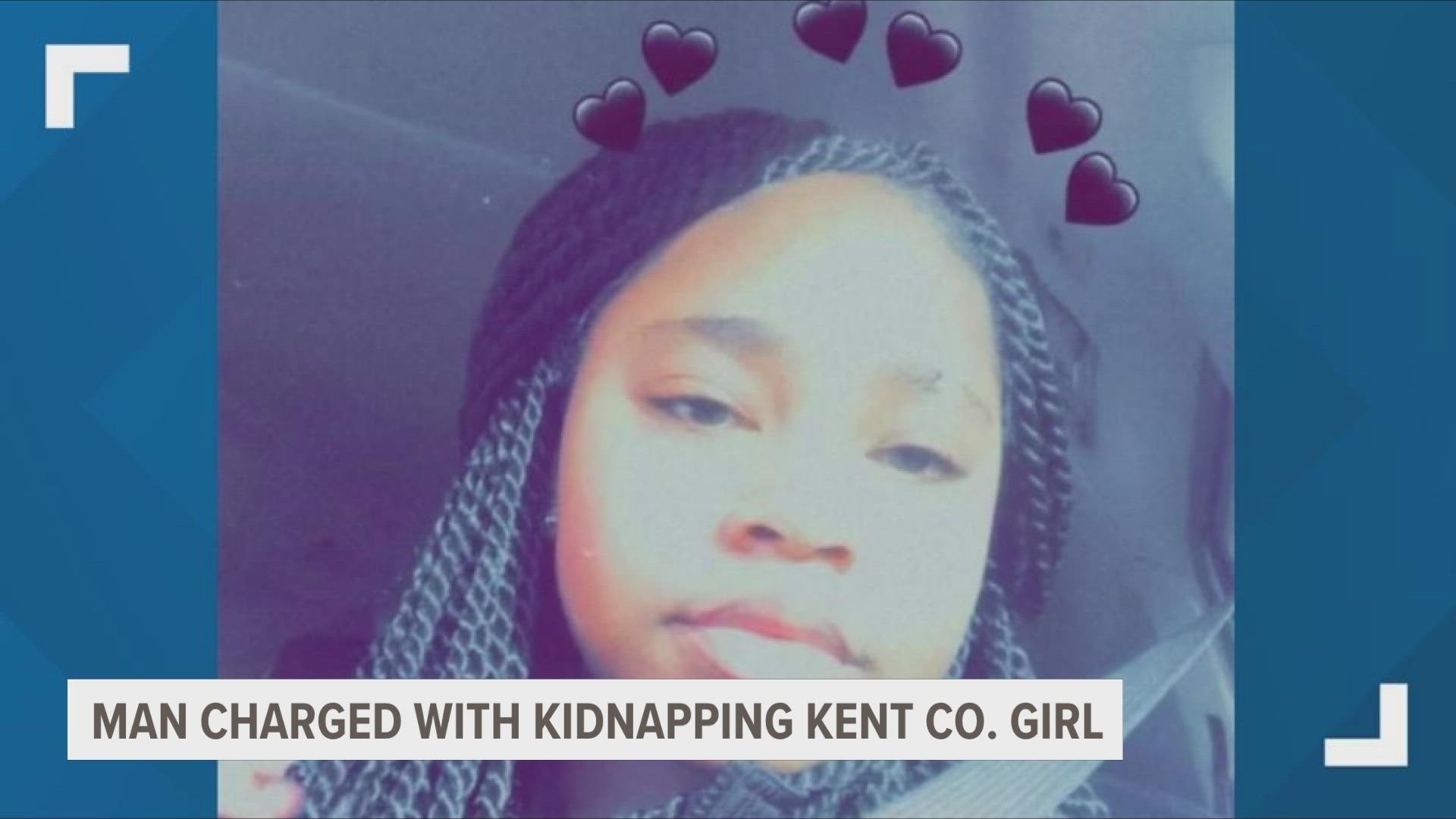 The 19-year-old man caught traveling with the girl is now facing kidnapping charges in Michigan.
