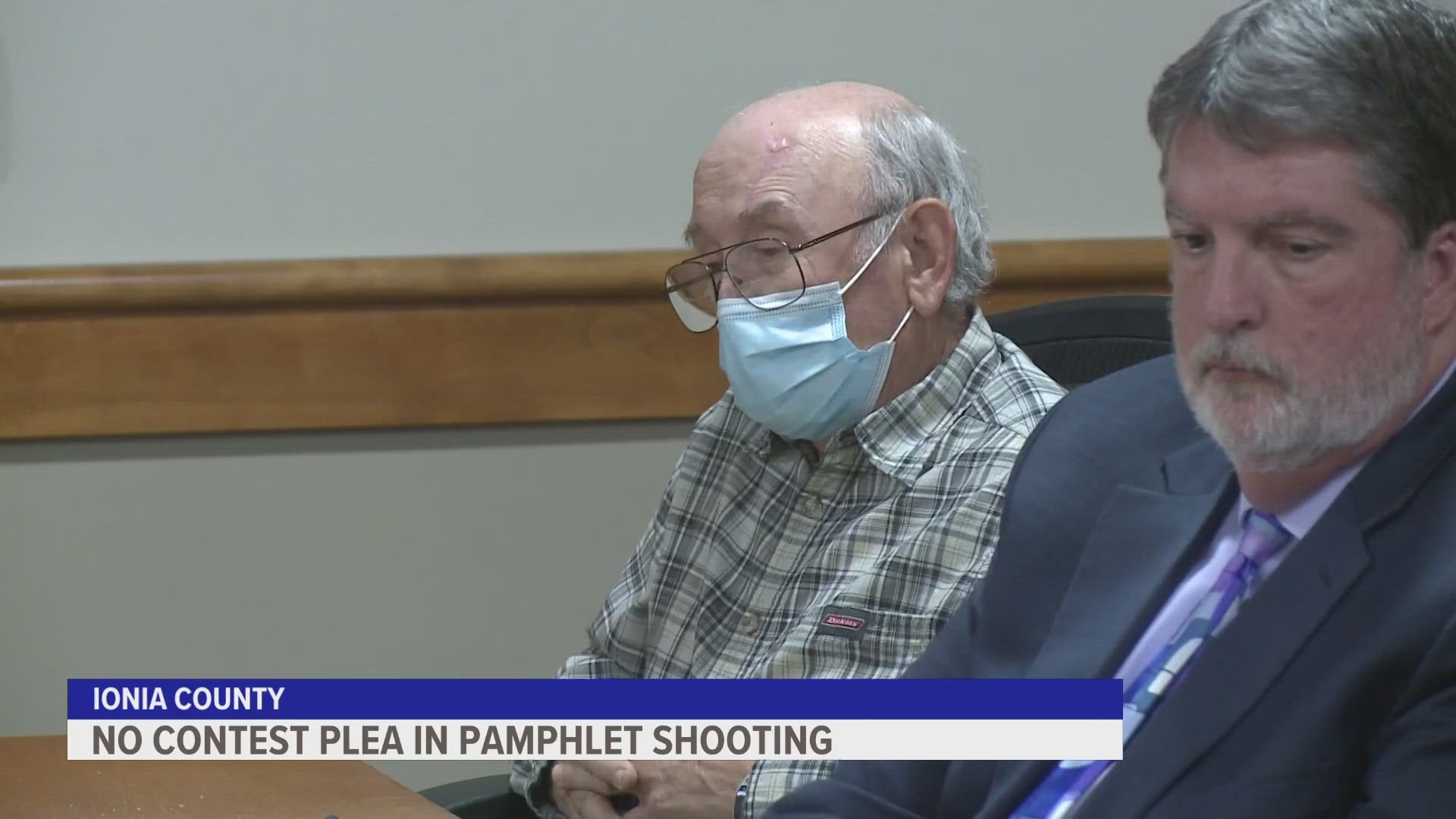 Richard Harvey, of Lake Odessa, was charged with shooting 84-year-old Joan Jacobson while she was canvassing in Ionia County on Sept. 20.