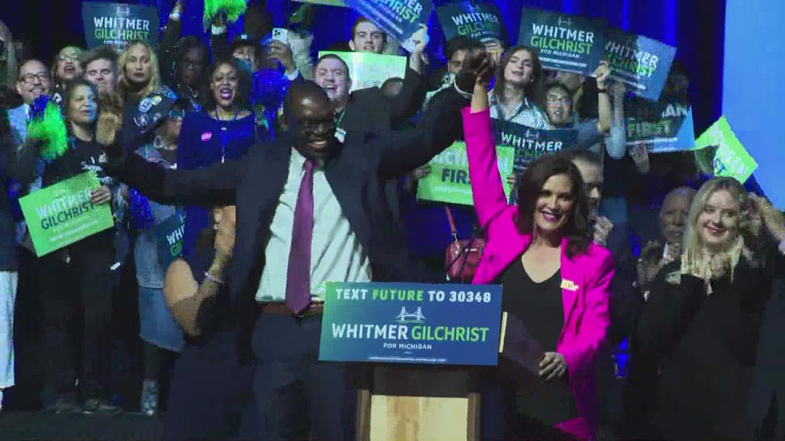 Michigan Democrat Gov. Gretchen Whitmer Wins Reelection | Wzzm13.com