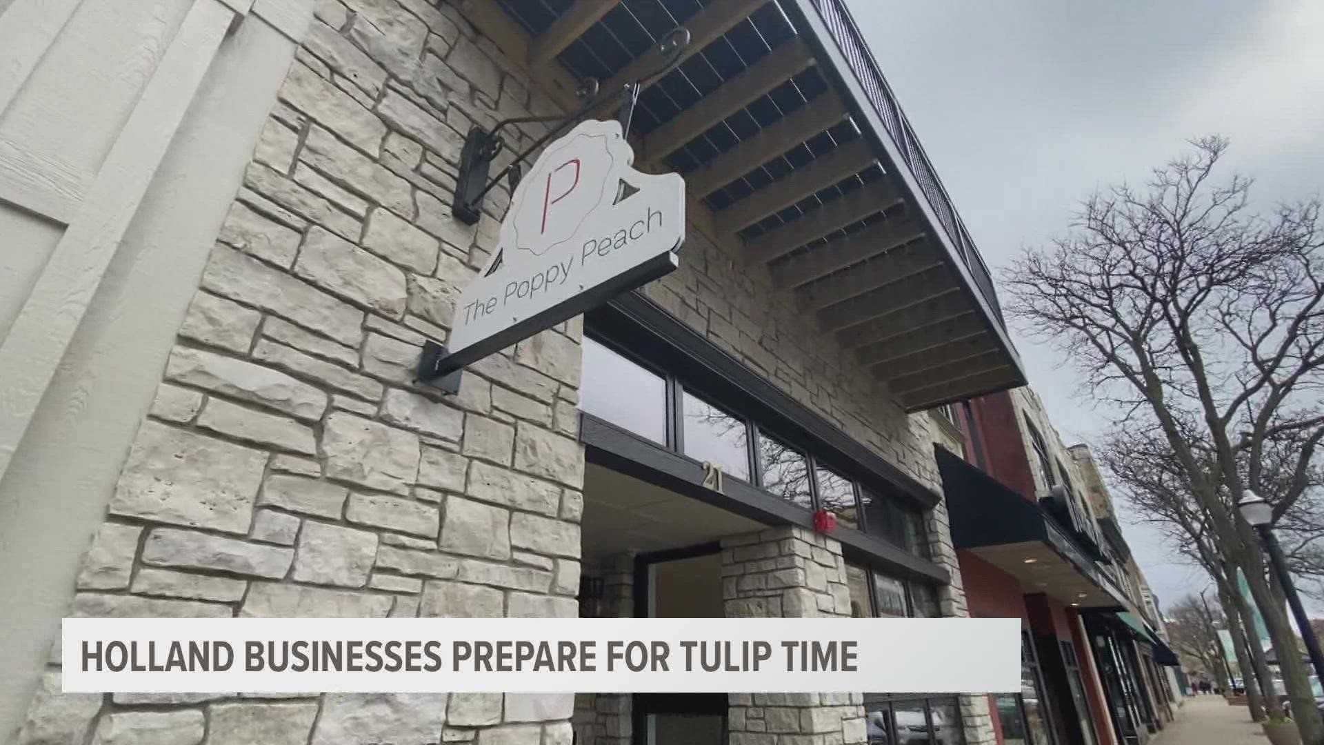 The countdown to Tulip Time begins! See how these small businesses in Holland are preparing.