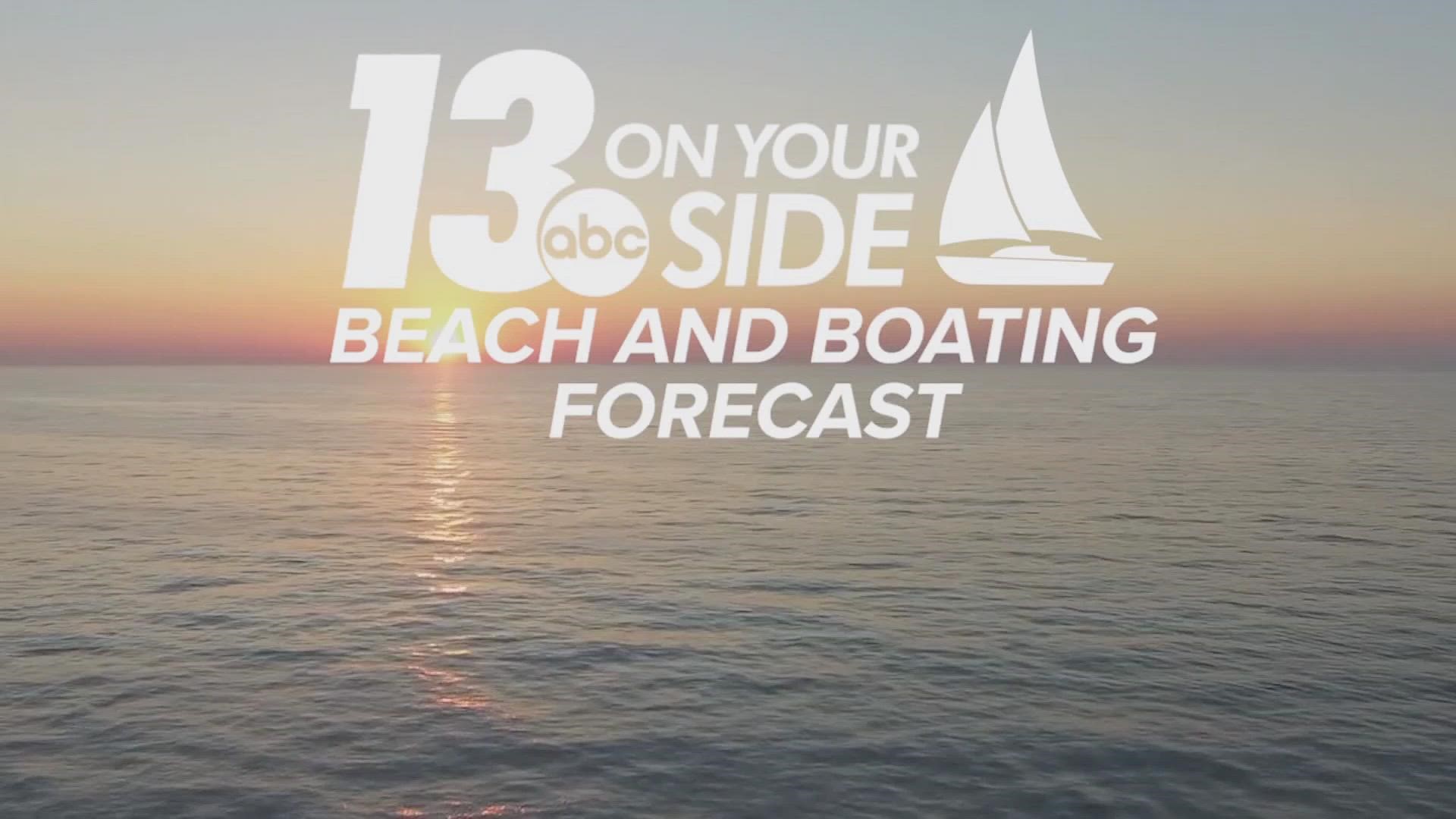 Check out the latest beach and boating forecast before heading out to Lake Michigan!