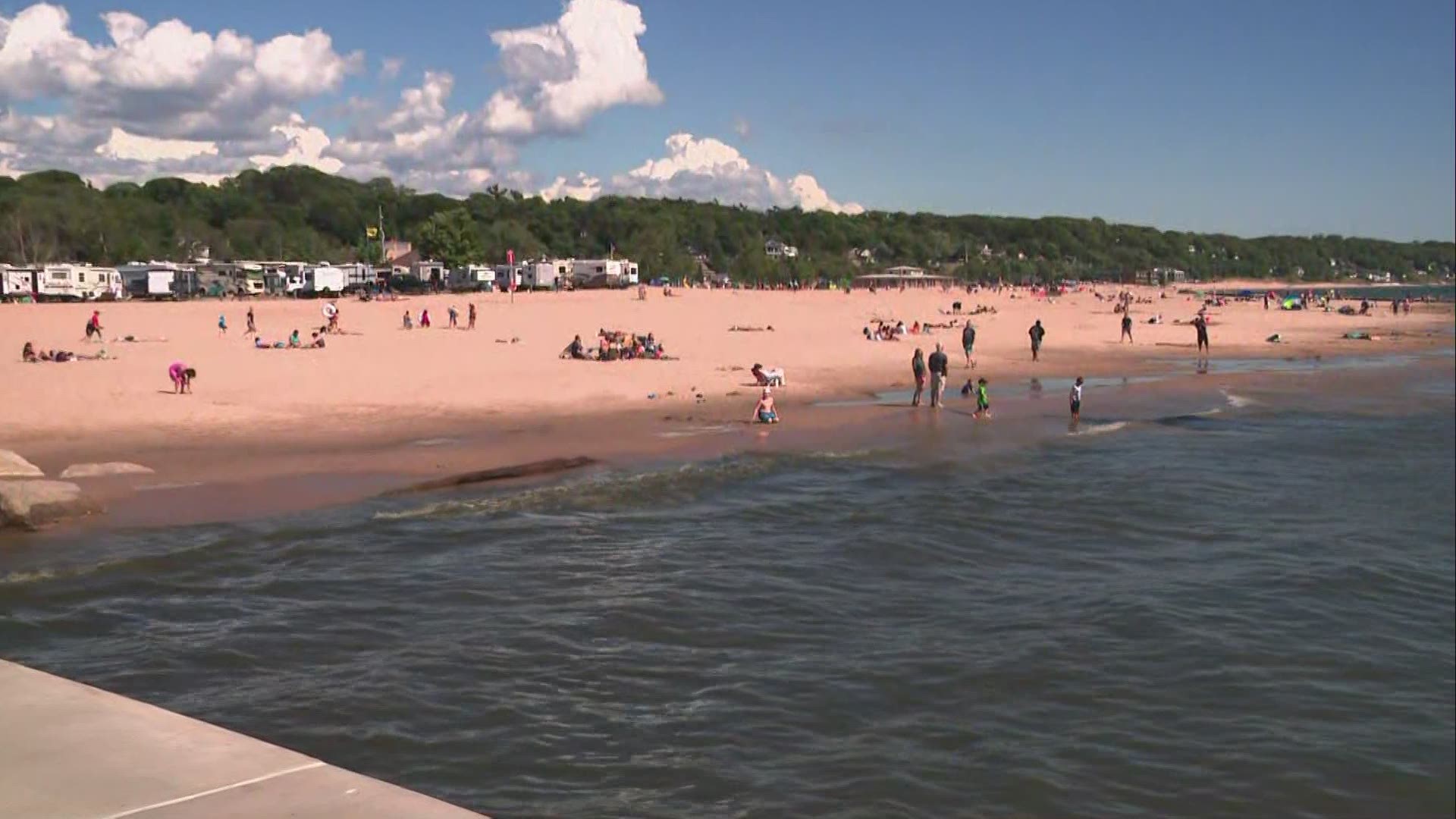 Regardless of what color flag is flying over the lake, beachgoers need to be smart about when to go in and when to stay out of the water.