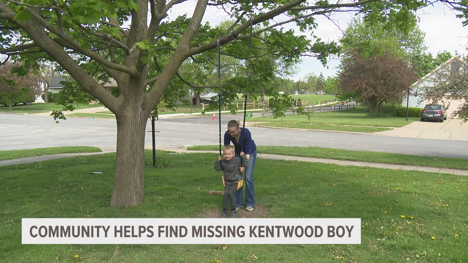 Angie Hinkle said her son Bennie went missing after playing in the yard.