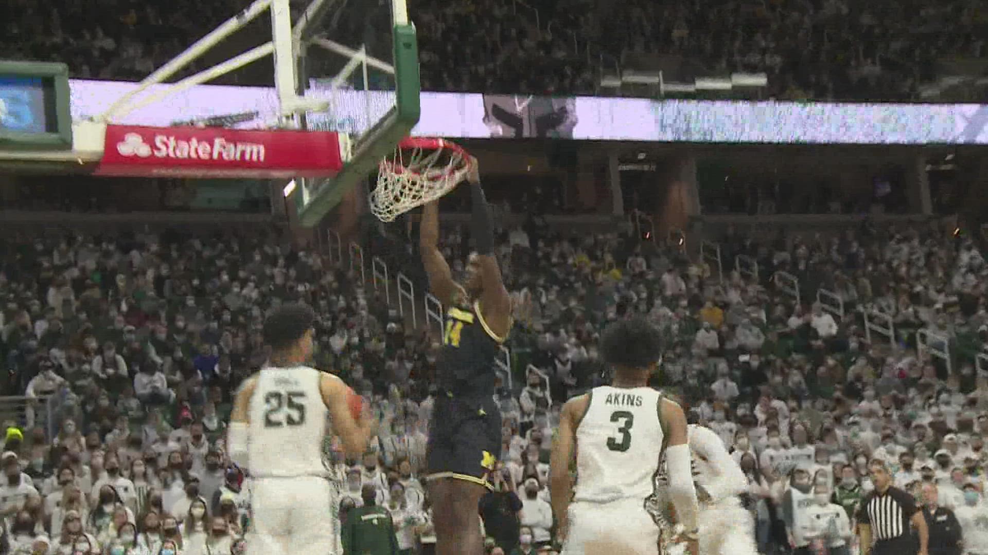 Michigan State basketball beat rival Michigan on Saturday, thanks to early scoring by Max Christie and Malik Hall.