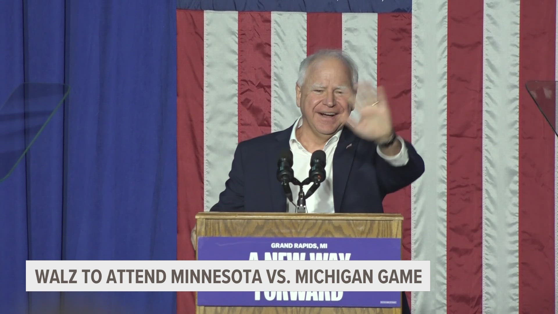 Gov. Tim Walz may be planning a trip to the Michigan game this weekend, but we don't think he'll be rooting for the maize and blue.