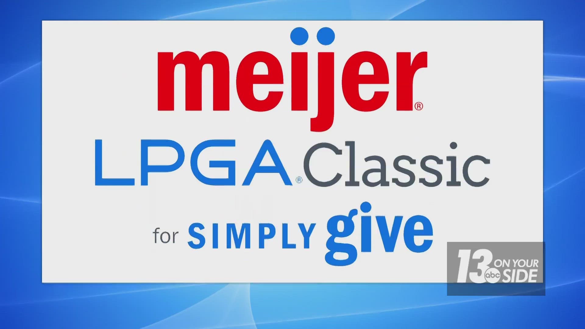 Proceeds from the event go to Simply Give, a Meijer project that re-stocks area pantry shelves and helps feed people who are struggling.