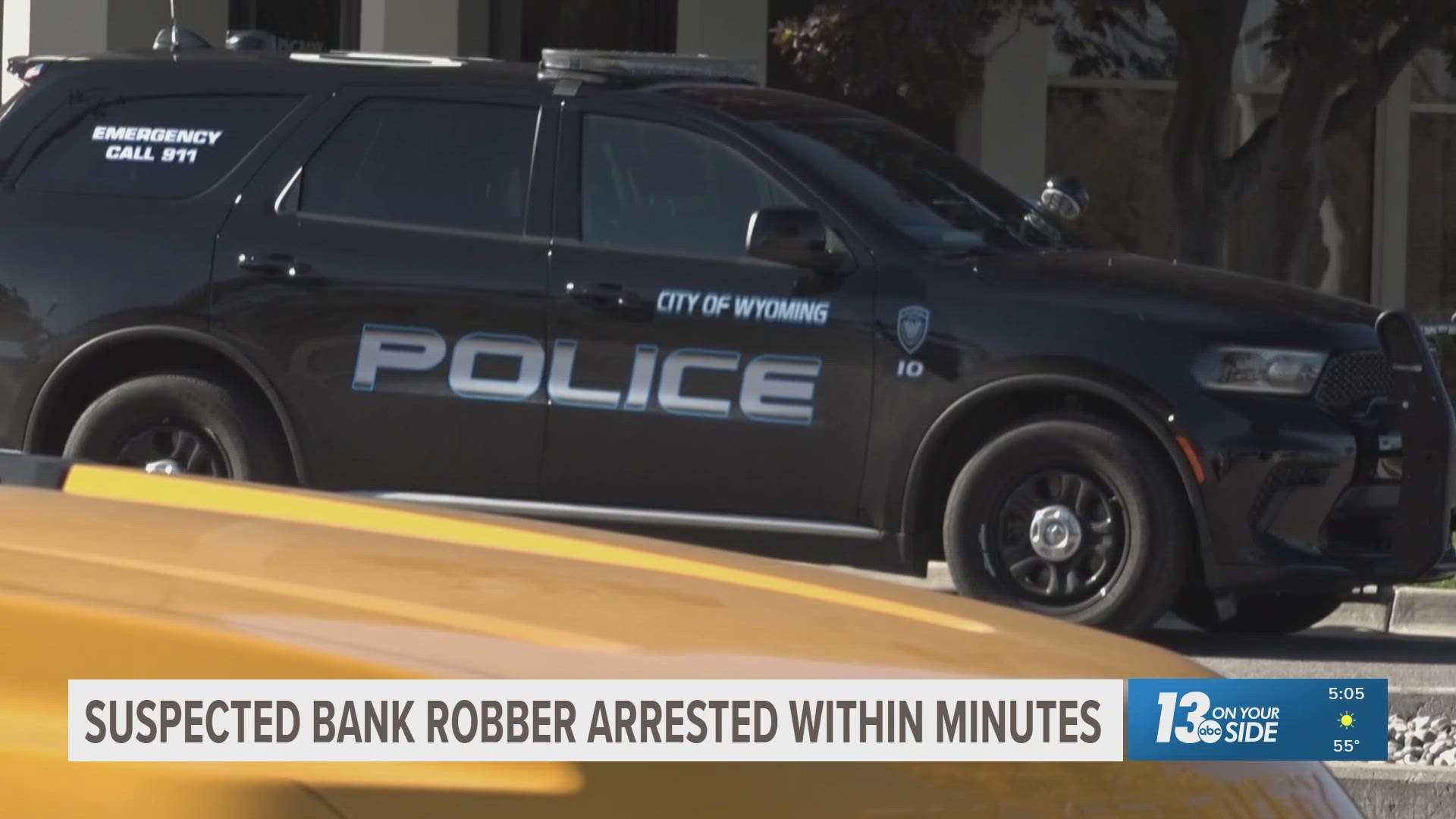 Suspected bank robber arrested within minutes in Wyoming