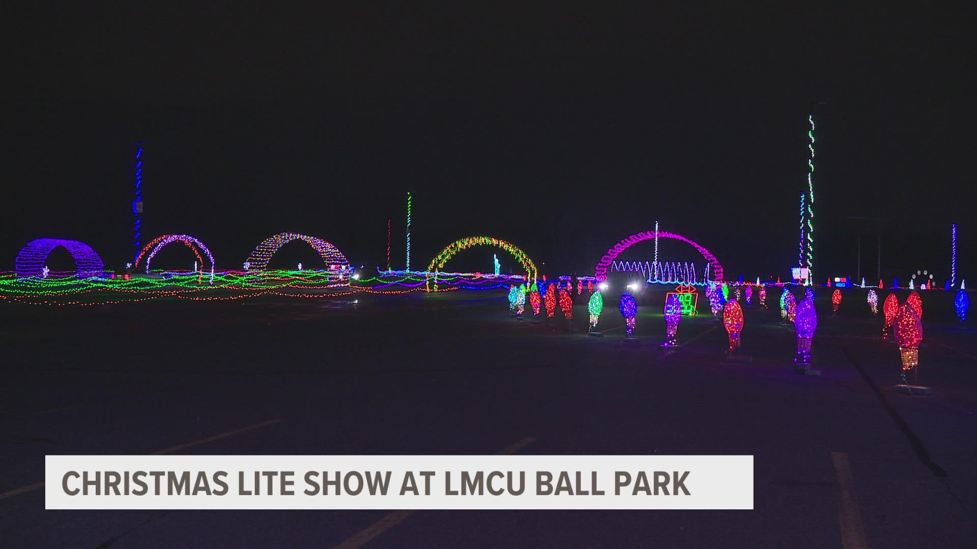 LMCU Ballpark hosting drivethrough light show
