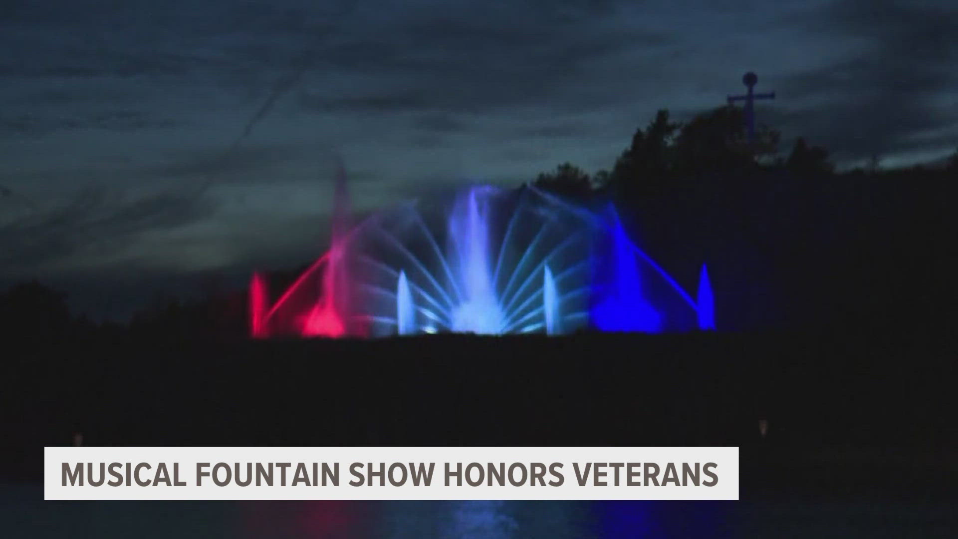 The Musical Fountain held a special show Monday night to honor America's fallen soldiers.
