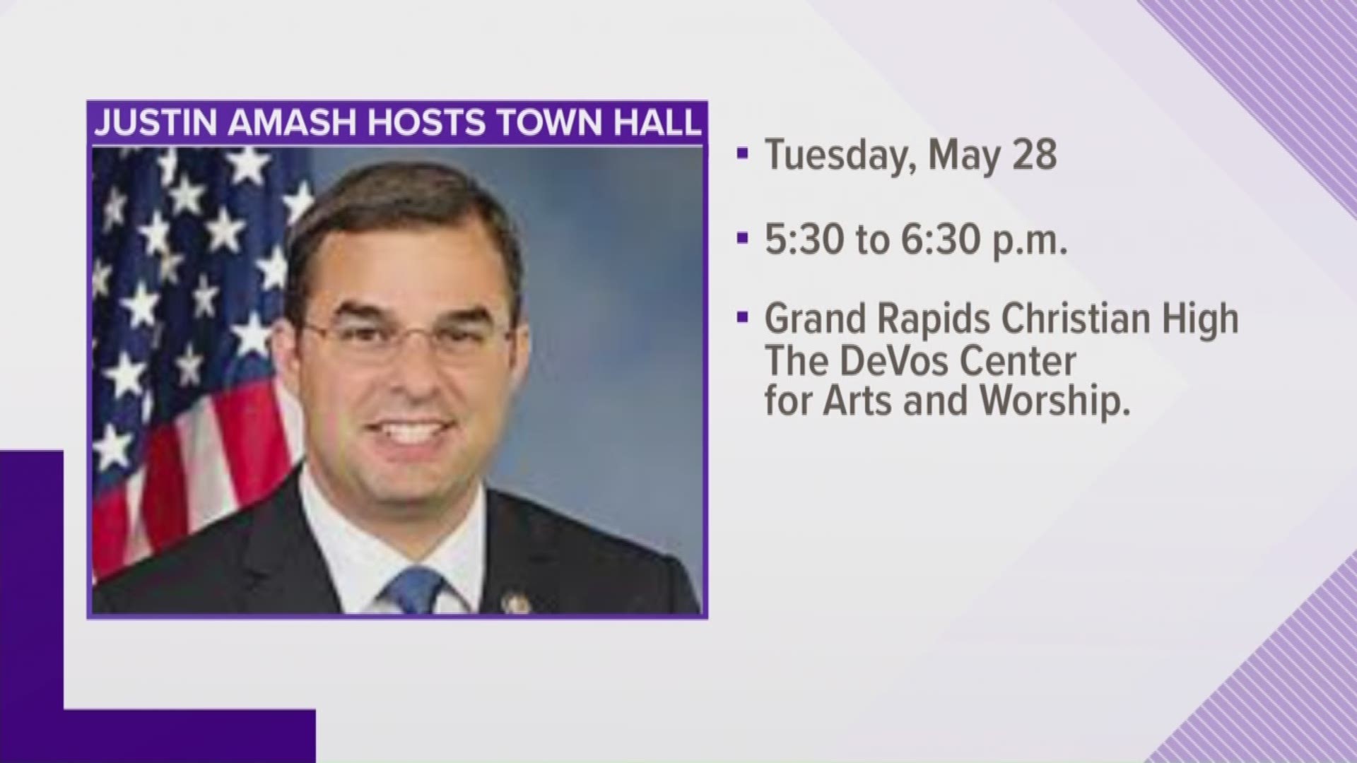 Rep. Justin Amash hosting town hall in Grand Rapids