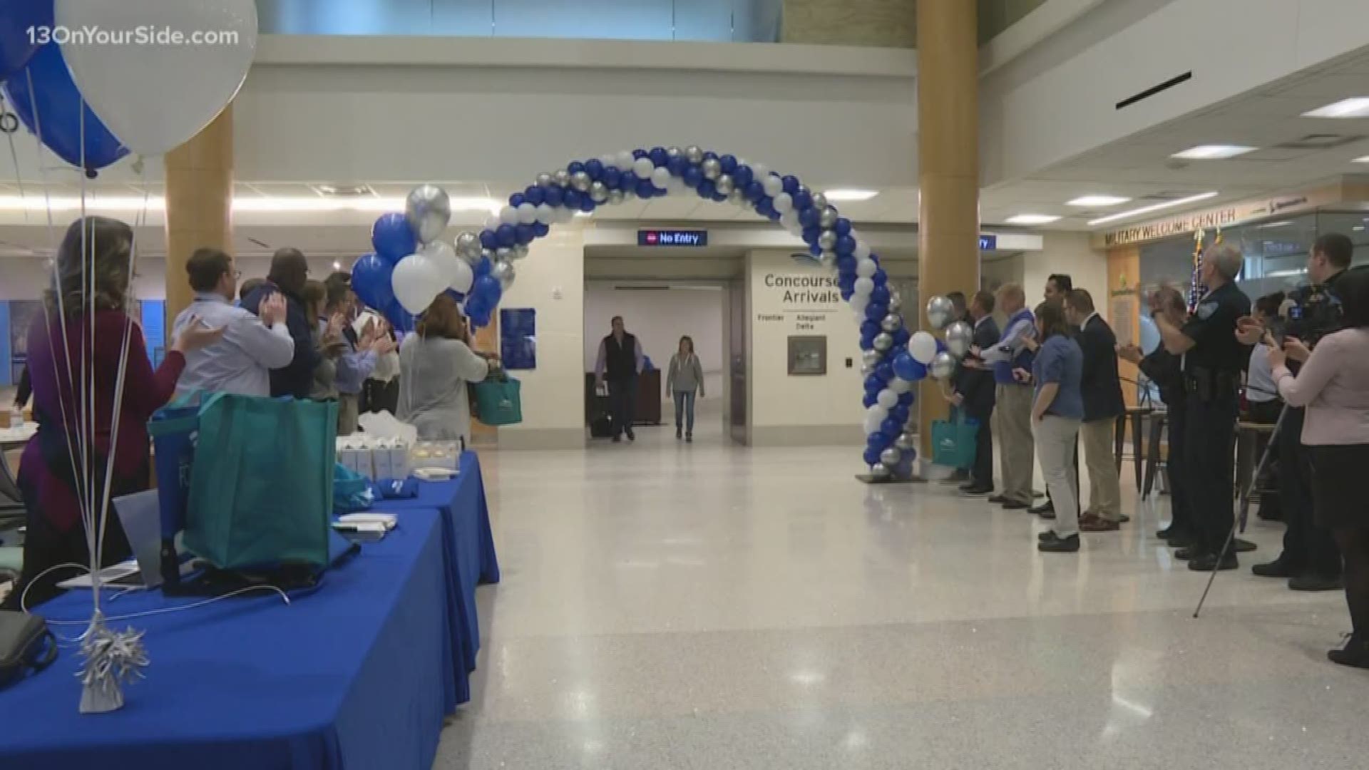 The Gerald R. Ford International Airport continues to grow and celebrated that growth on Tuesday.
