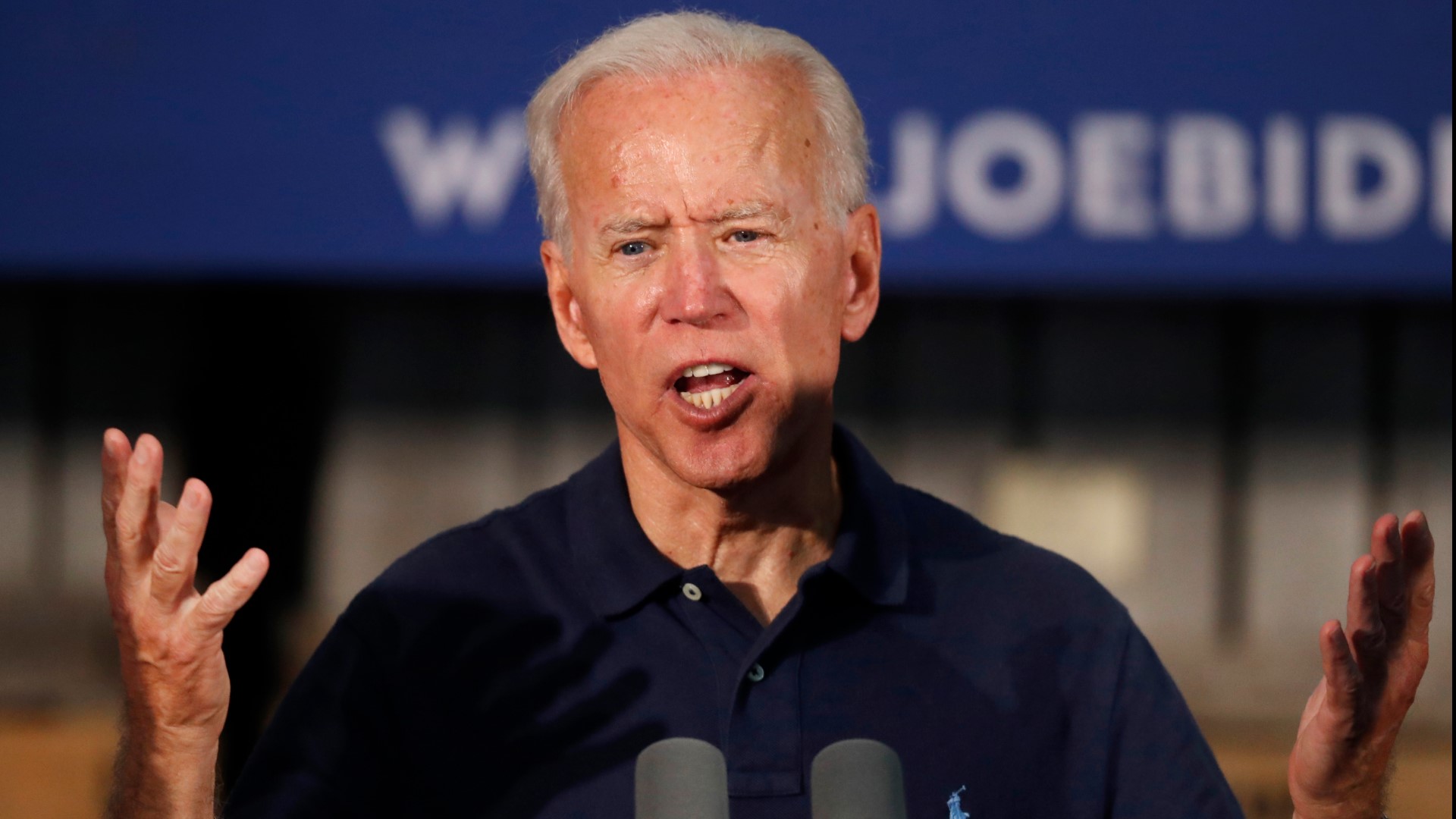 The Biden campaign announced the rally will take place at Cherry Health on 100 Cherry Street SE, beginning at 10 a.m. The event will not be open to the public.
