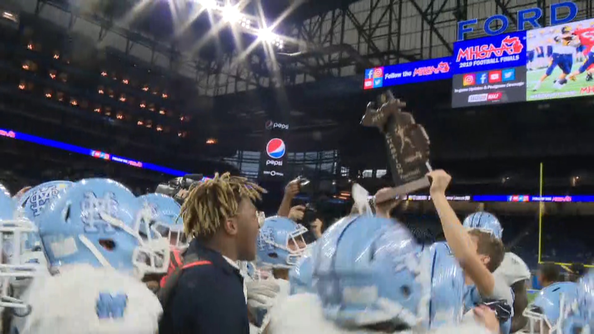 For the first time in program history, Mona Shores football is leaving Ford Field with a state championship.