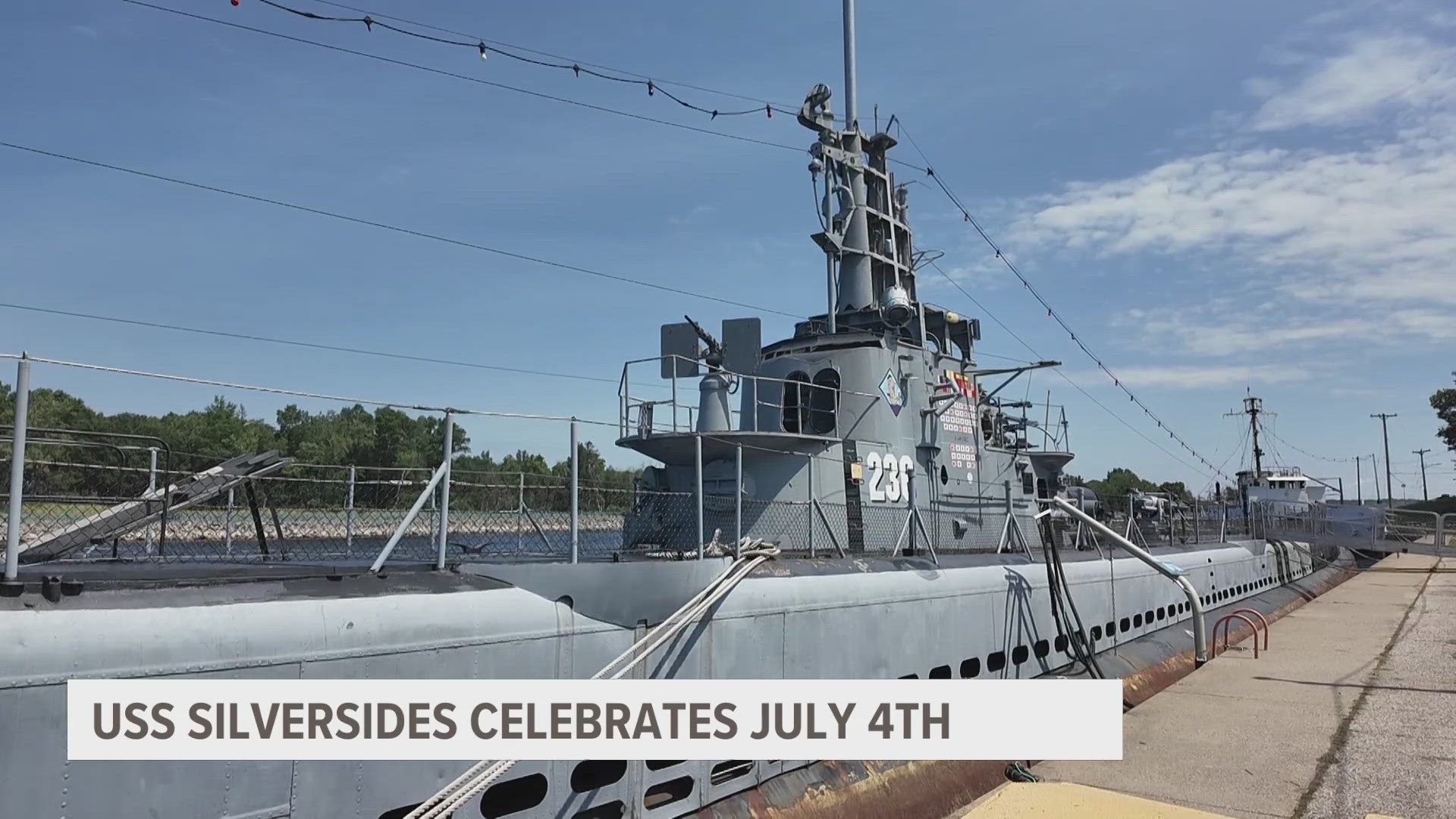 USS Silversides celebrates July Fourth with commemorative engine
