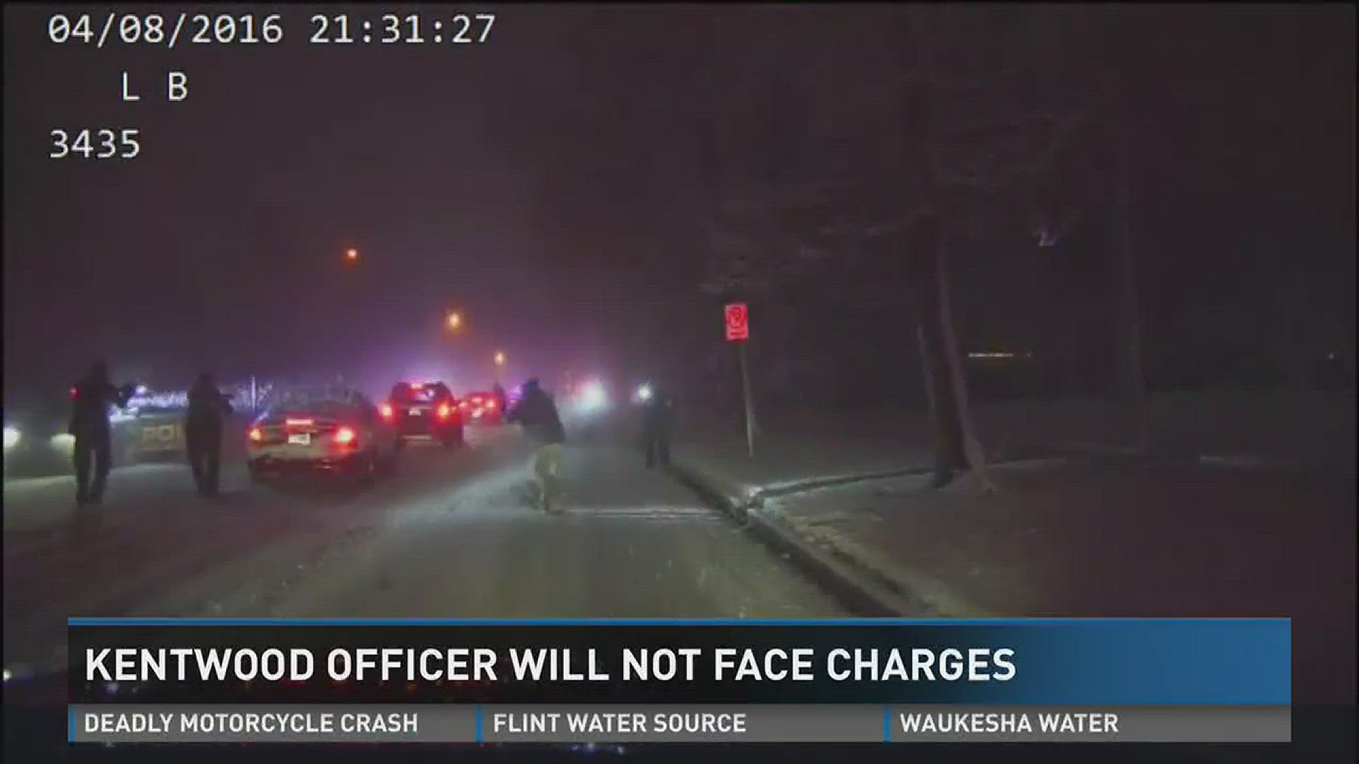 The Kent County Prosecutor has decided a police officer, involved in a deadly shooting in Kentwood, will "not" face charges.