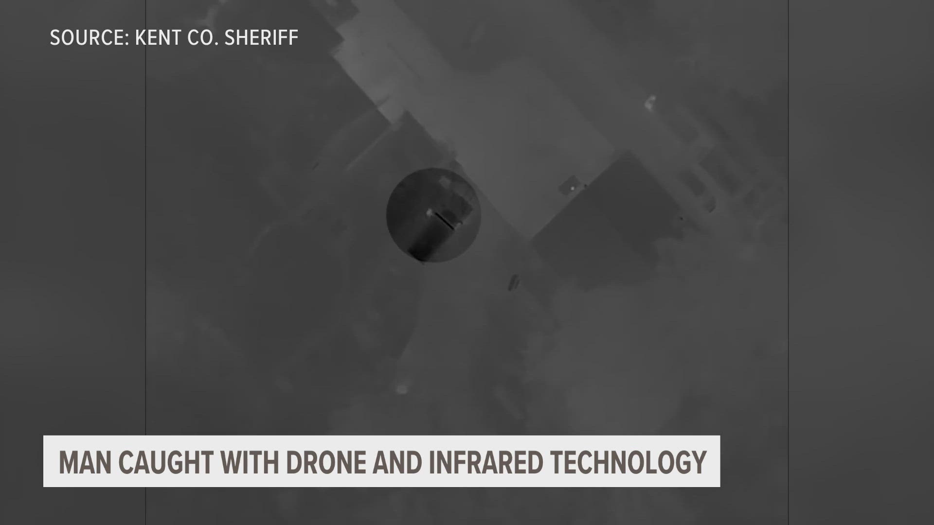 KCSO's drone pilot used infrared technology to help them find the suspect after he abandoned the stolen vehicle and went into the woods.