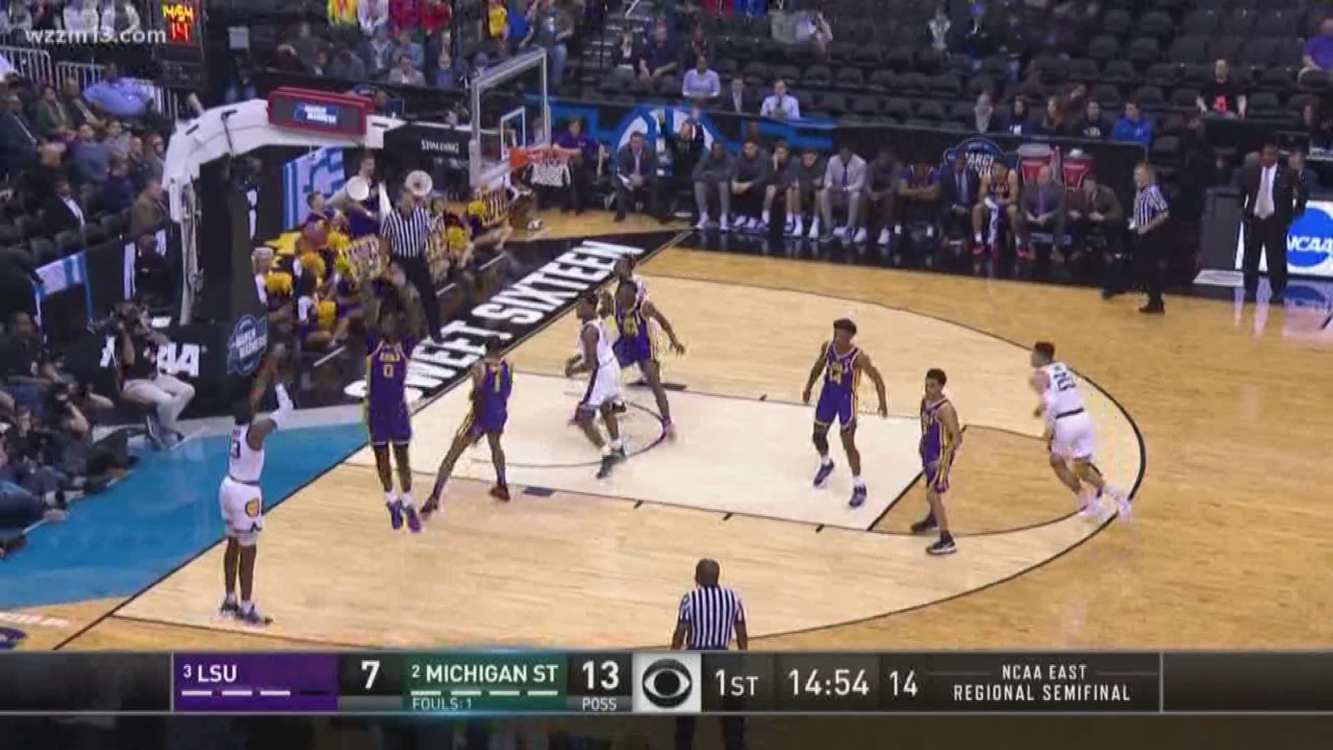 MSU beat LSU Friday night and will now be facing off against Duke on Sunday in the Elite Eight!