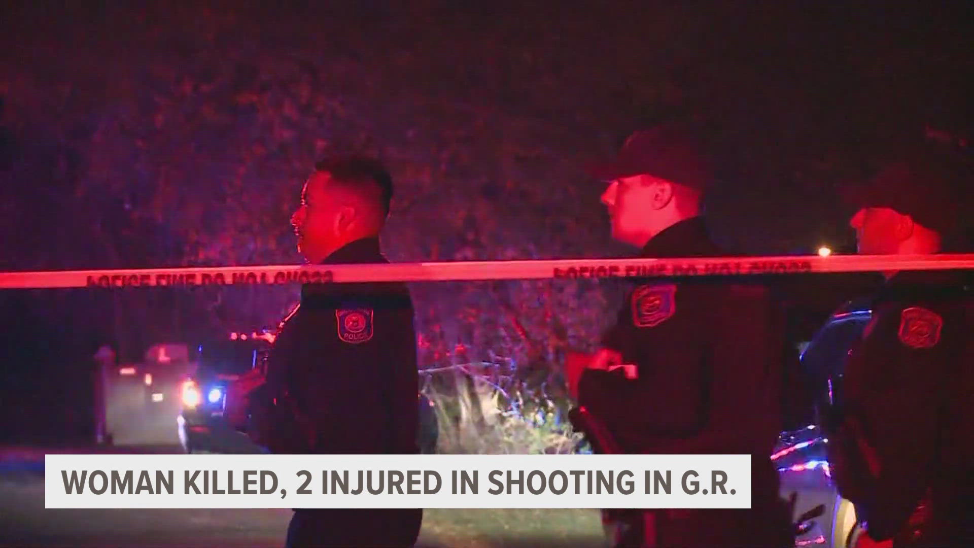 Grand Rapids Police Chief Eric Winstrom said the woman did not appear to be the intended target.