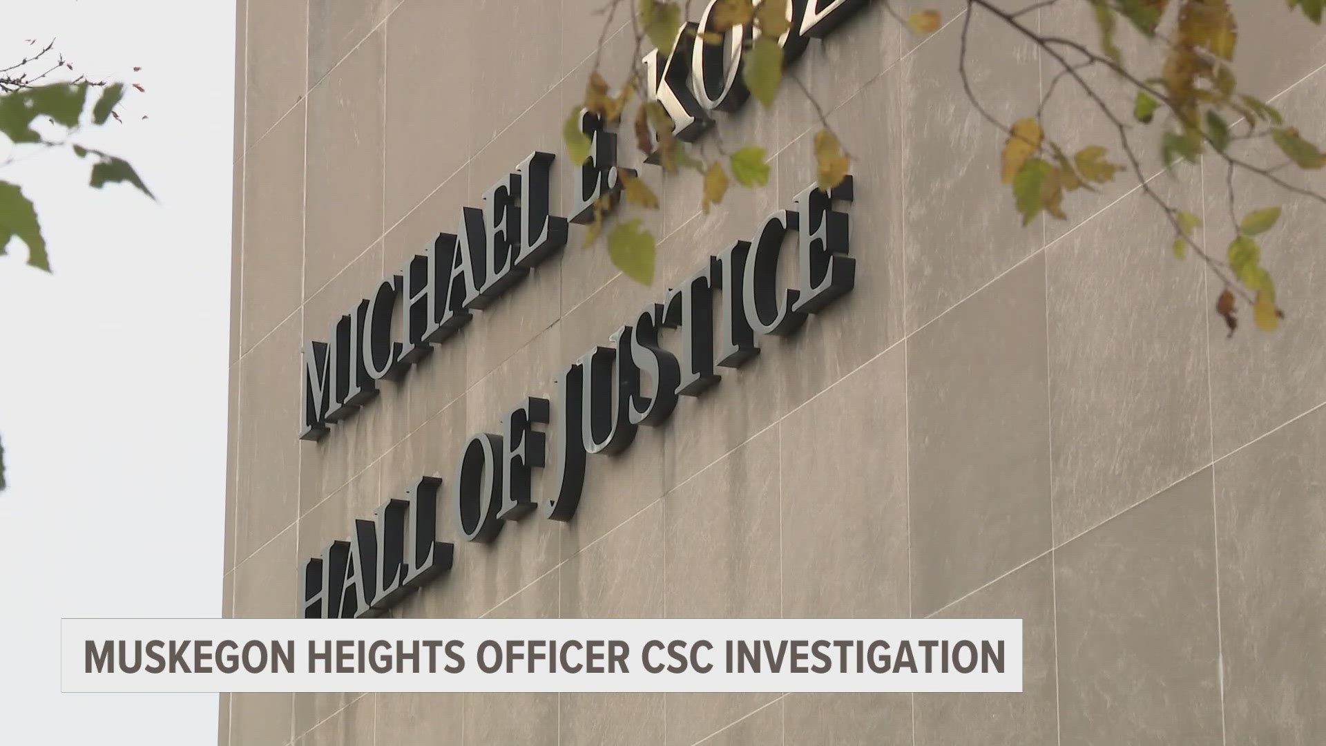 A Muskegon Heights officer allegedly tried to coax a woman into sex after a 911 call, leading to his sentencing and surrender of his law enforcement license.