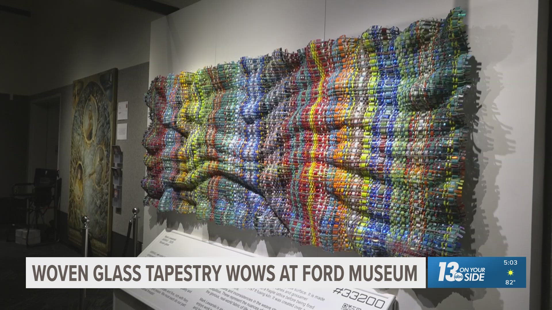 Glass woven tapestry drawing crowds at ArtPrize | wzzm13.com