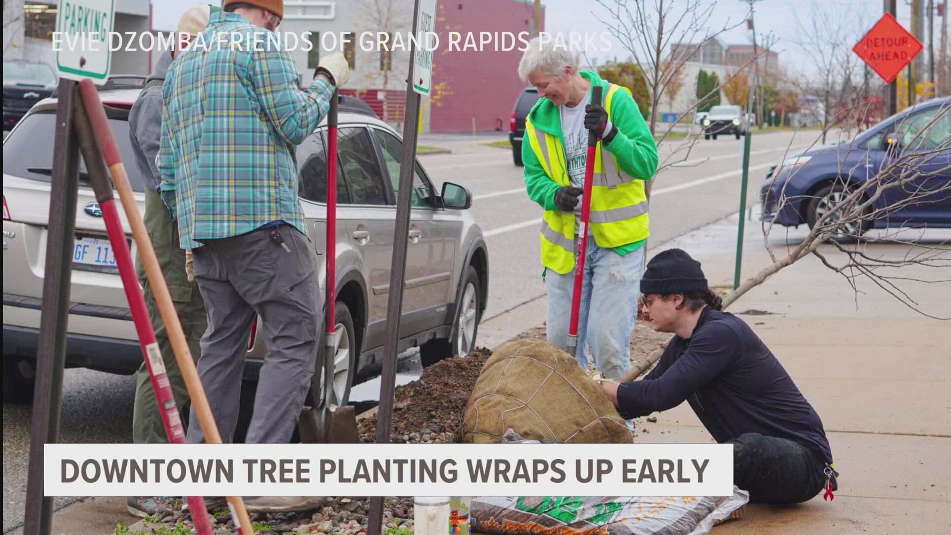 Organizers say the added trees will improve air quality, reduce temperatures and flooding, prevent speeding, and promote safety and mental health.