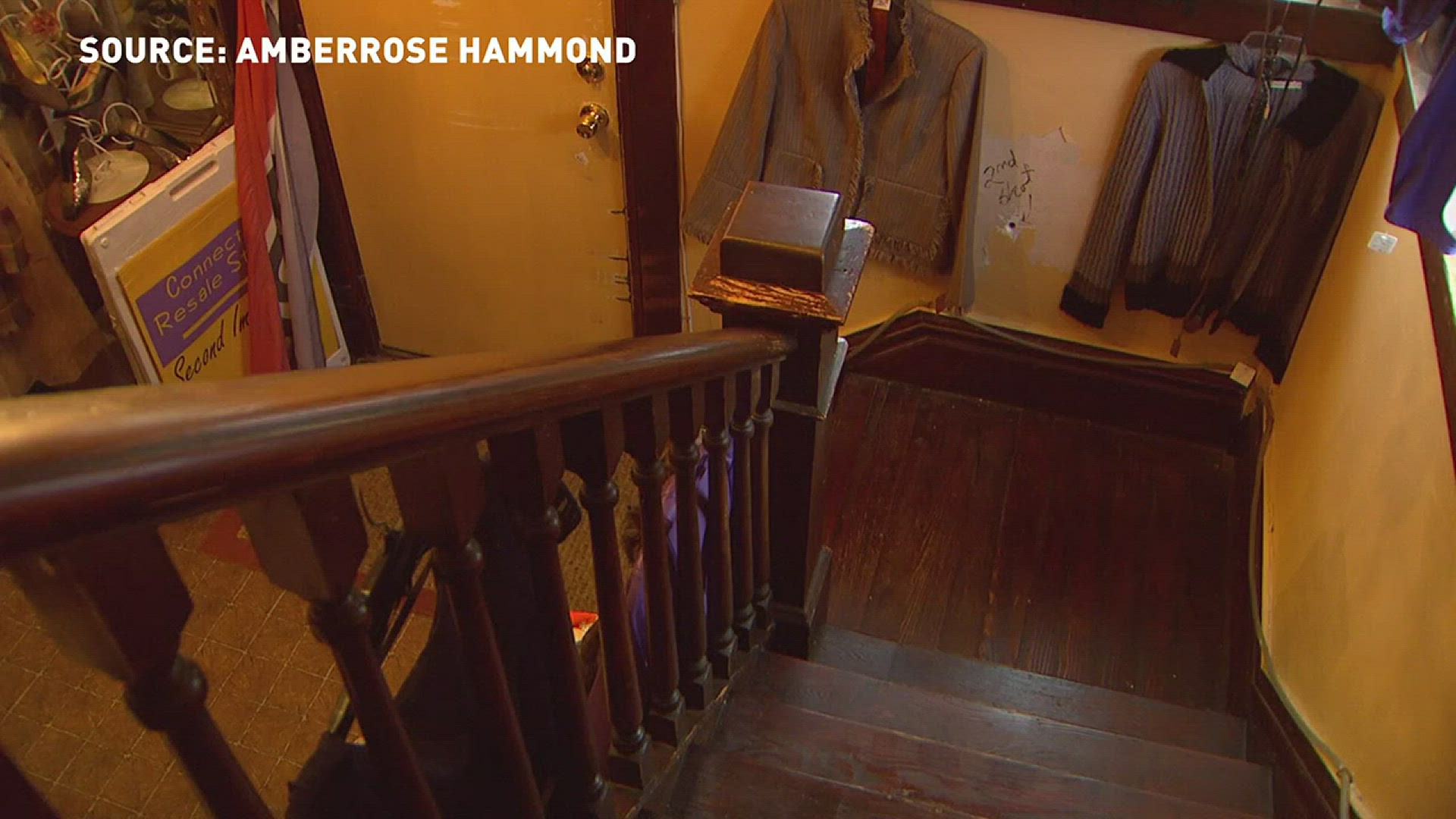 Paranormal author and investigator Amberrose Hammond was given permission to perform an investigation inside Second Impression consignment shop. She picked up an EVP (Electronic Voice Phenomenon). “You hear a voice say, ‘I’m not happy; I’m not happy; I’m not happy. Help me,’” claims Hammond.