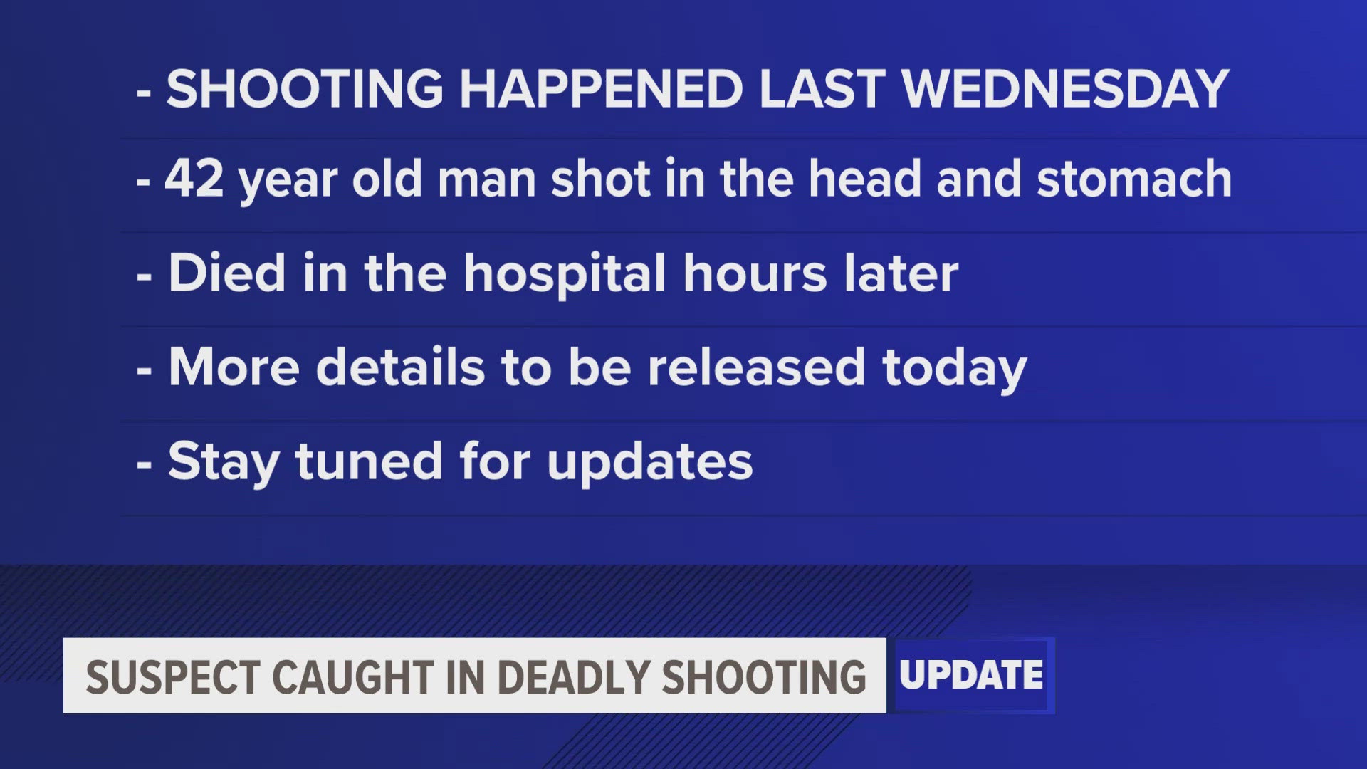 Police arrest suspect in Kalamazoo shooting that claimed a man's life on May 28.