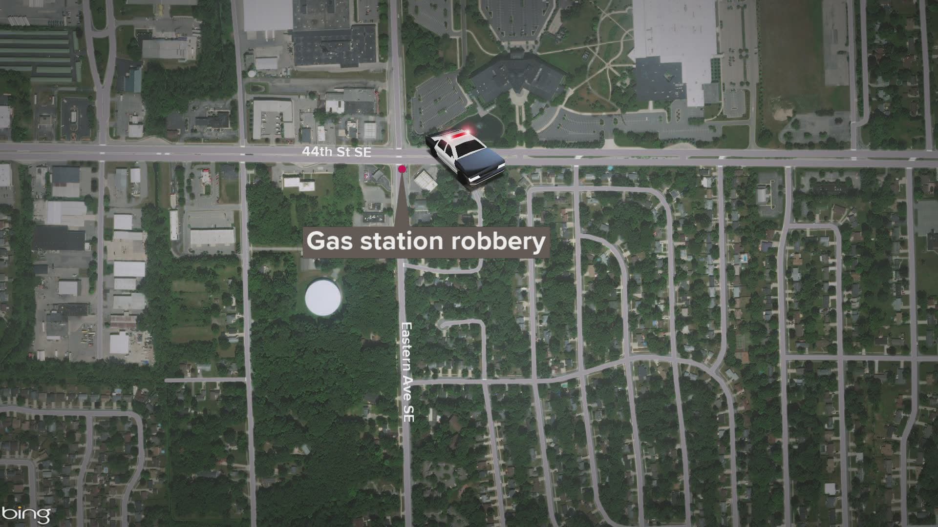 A Speedway gas station in Kentwood was robbed in the early hours of Monday morning.