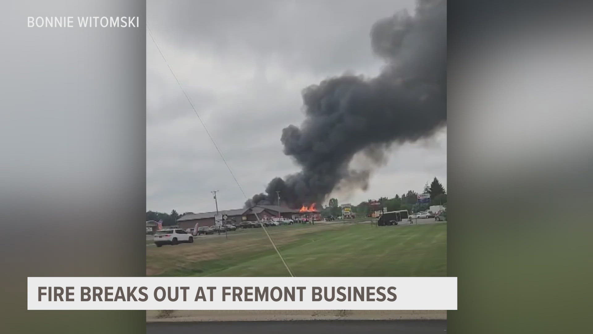 It's unclear if there were any injuries or if the business is a loss. 
