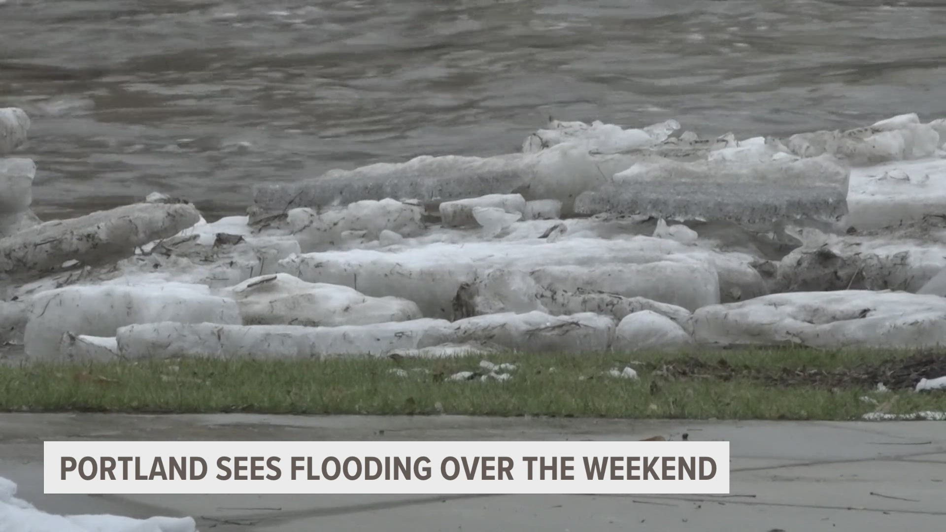 Roads are back open in the city of Portland in Ionia County after some flooding over the weekend along the Grand River.