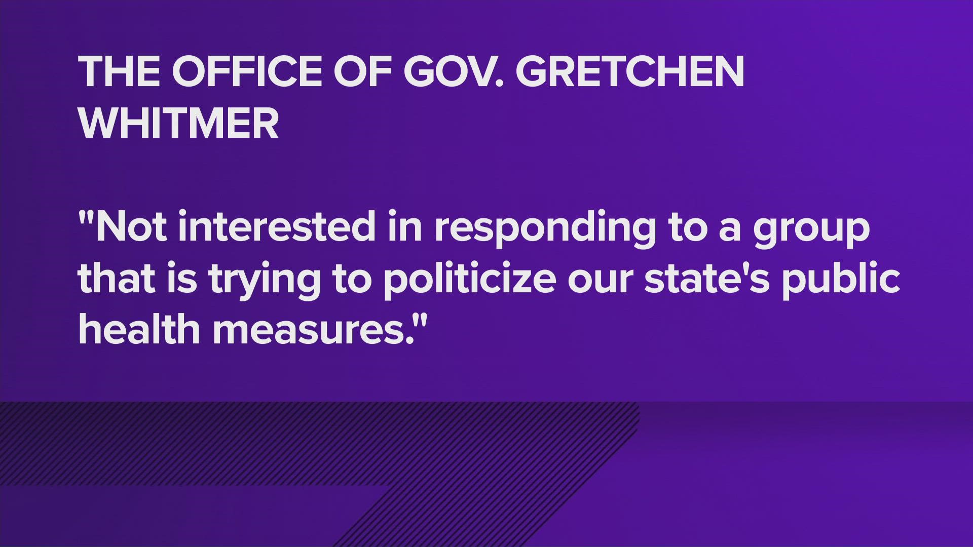 The Michigan Republican Party is criticizing the Governor for not taking action to combat the latest surge.